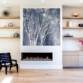 Foto 5 | Cuadro Decorativo - Abedul Azul Marino - Julia Purinton - Arte Moderno - Impresión En Lienzo - Fine Art Tj