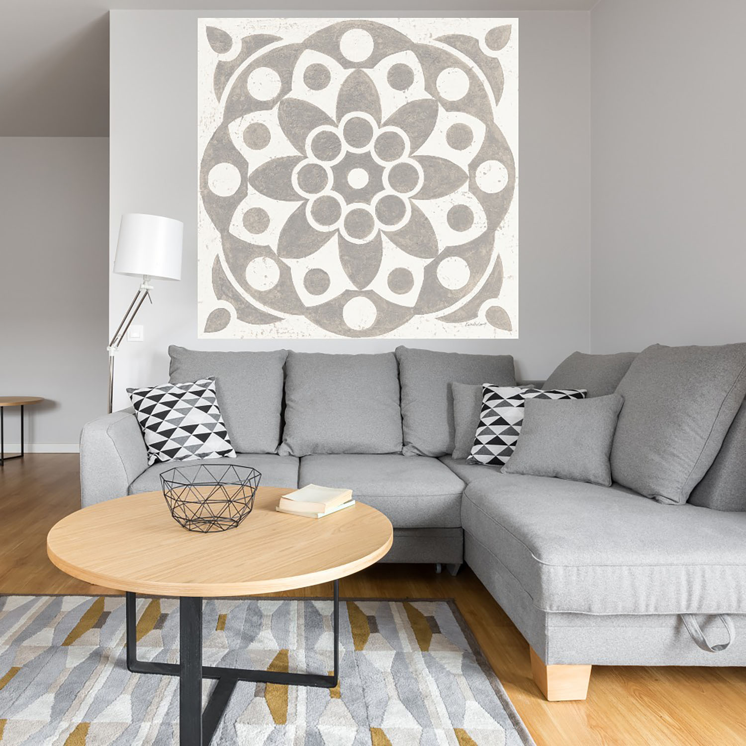 Foto 4 | Cuadro Decorativo - Azulejo De Caravana De Invierno Ii - Fine Art Tj 122 x 122 cm