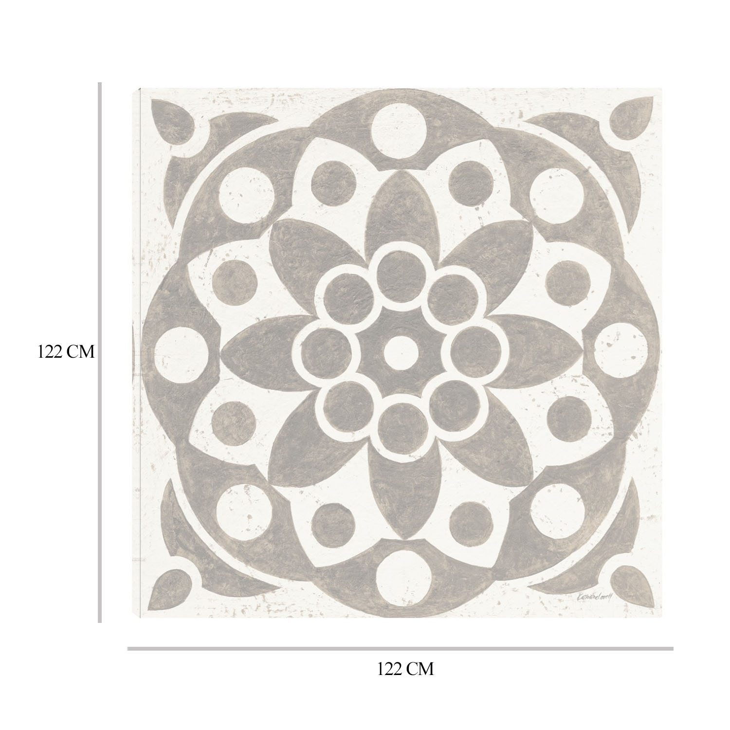 Foto 8 | Cuadro Decorativo - Azulejo De Caravana De Invierno Ii - Fine Art Tj 122 x 122 cm