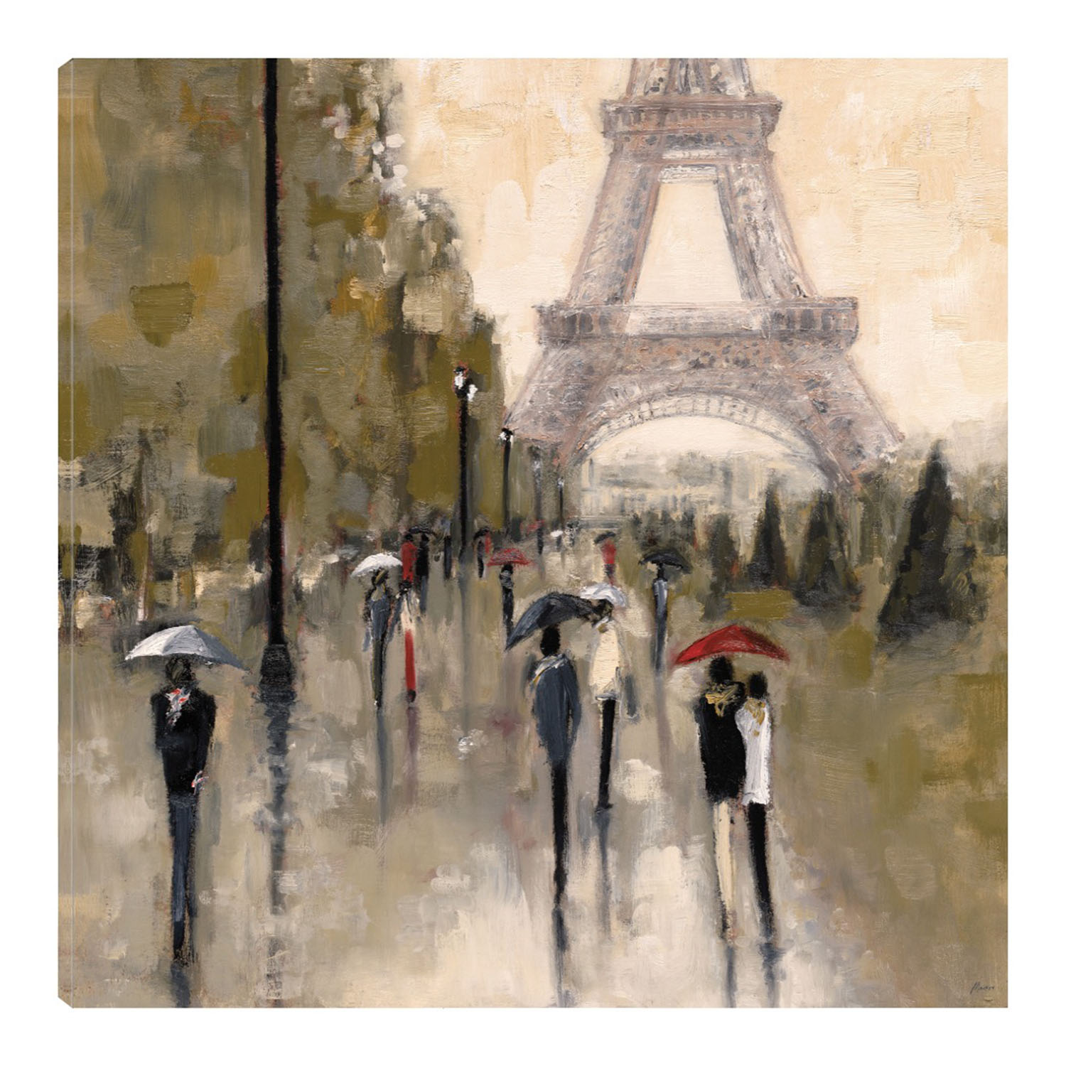 Cuadro Decorativo - Andando En París - Shawn Mackey  - Arte Moderno - Impresión En Lienzo - Fine Art Tj