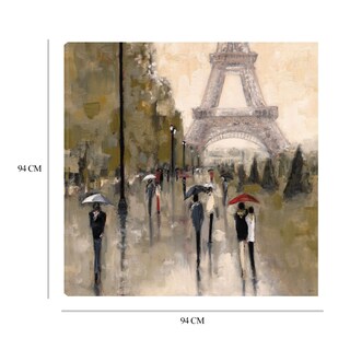 Foto 8 | Cuadro Decorativo - Andando En París - Shawn Mackey - Arte Moderno - Impresión En Lienzo - Fine Art Tj