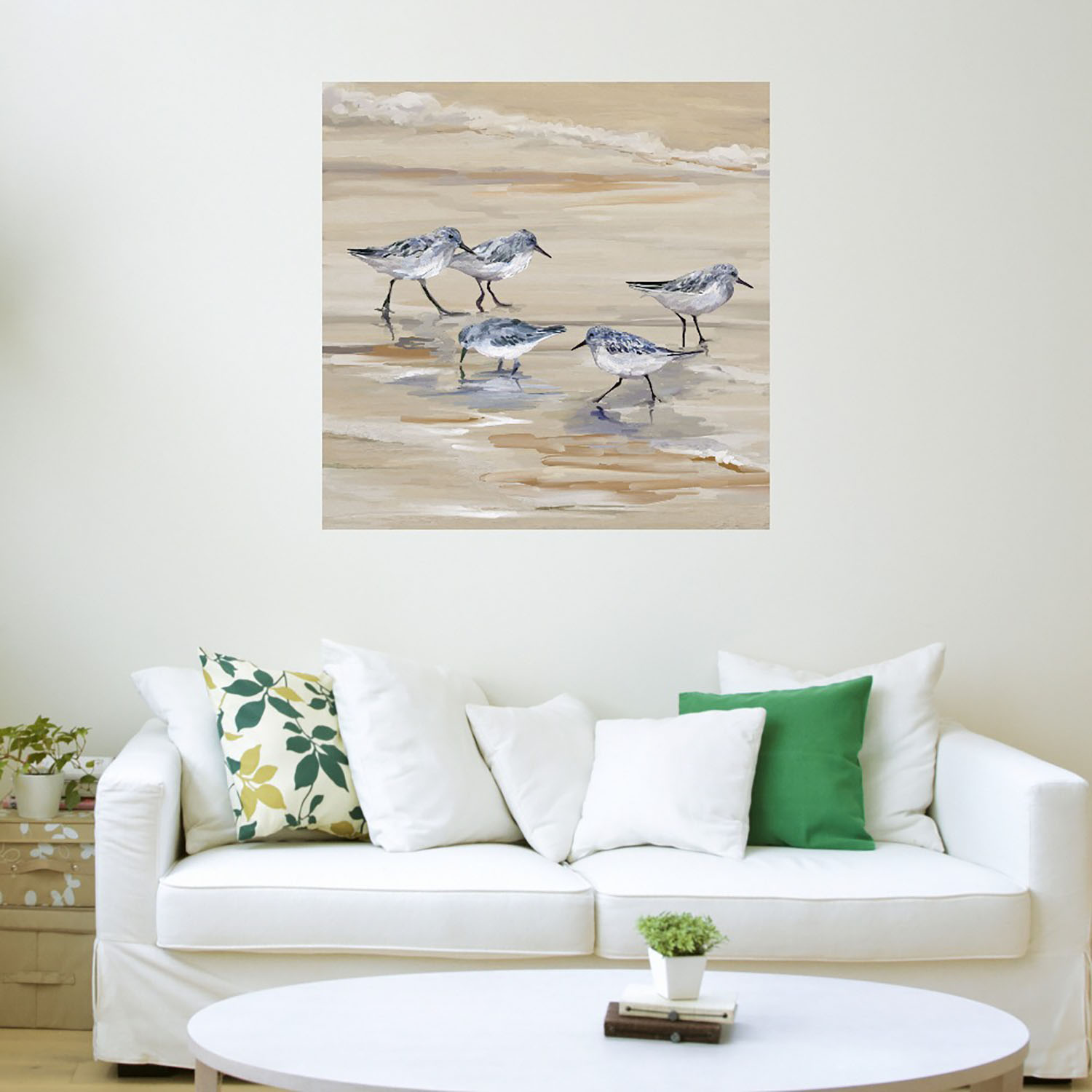 Foto 4 pulgar | Cuadro Decorativo - Andarríos En Playa Ii Ámbar Fine Art Tj 82 X 82 cm