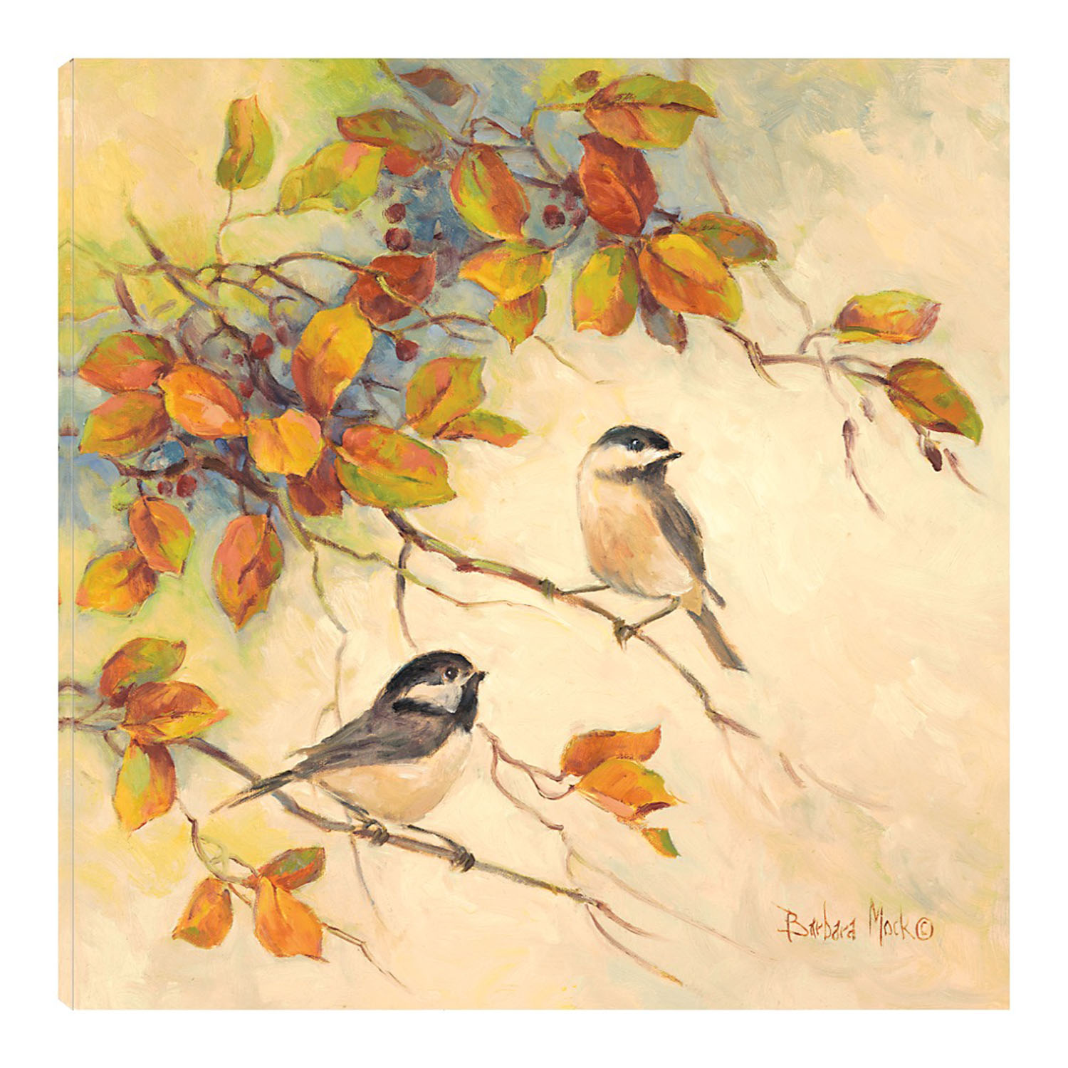 Cuadro Decorativo Fine Art TJ 'Aves de Otoño II' de Barbara Mock 94 x 94 cm