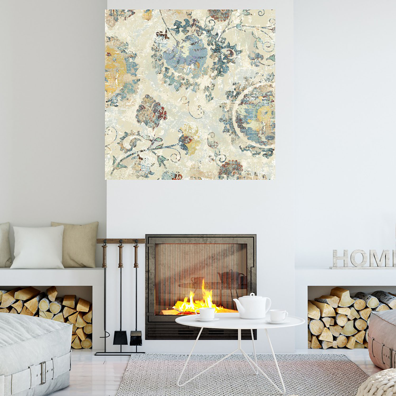 Foto 4 | Cuadro Decorativo - Adorno Ii - Fine Art Tj - Arte Moderno - Impresión En Lienzo