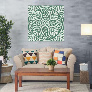 Foto 2 | Cuadro Decorativo - Azulejo Verde Oscuro Amadora Iv - Wild Apple Portfolio - Arte Moderno - Impresión En Lienzo