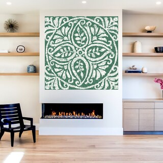 Foto 5 | Cuadro Decorativo - Azulejo Verde Oscuro Amadora Iv - Wild Apple Portfolio - Arte Moderno - Impresión En Lienzo
