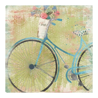 Foto 1 | Cuadro Decorativo - Azul De Bicicleta - Beth Albert - Arte Moderno - Impresión En Lienzo - Fine Art Tj