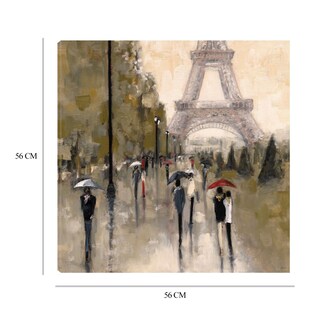 Foto 8 | Cuadro Decorativo - Andando En París - Shawn Mackey - Arte Moderno - Impresión En Lienzo - Fine Art Tj