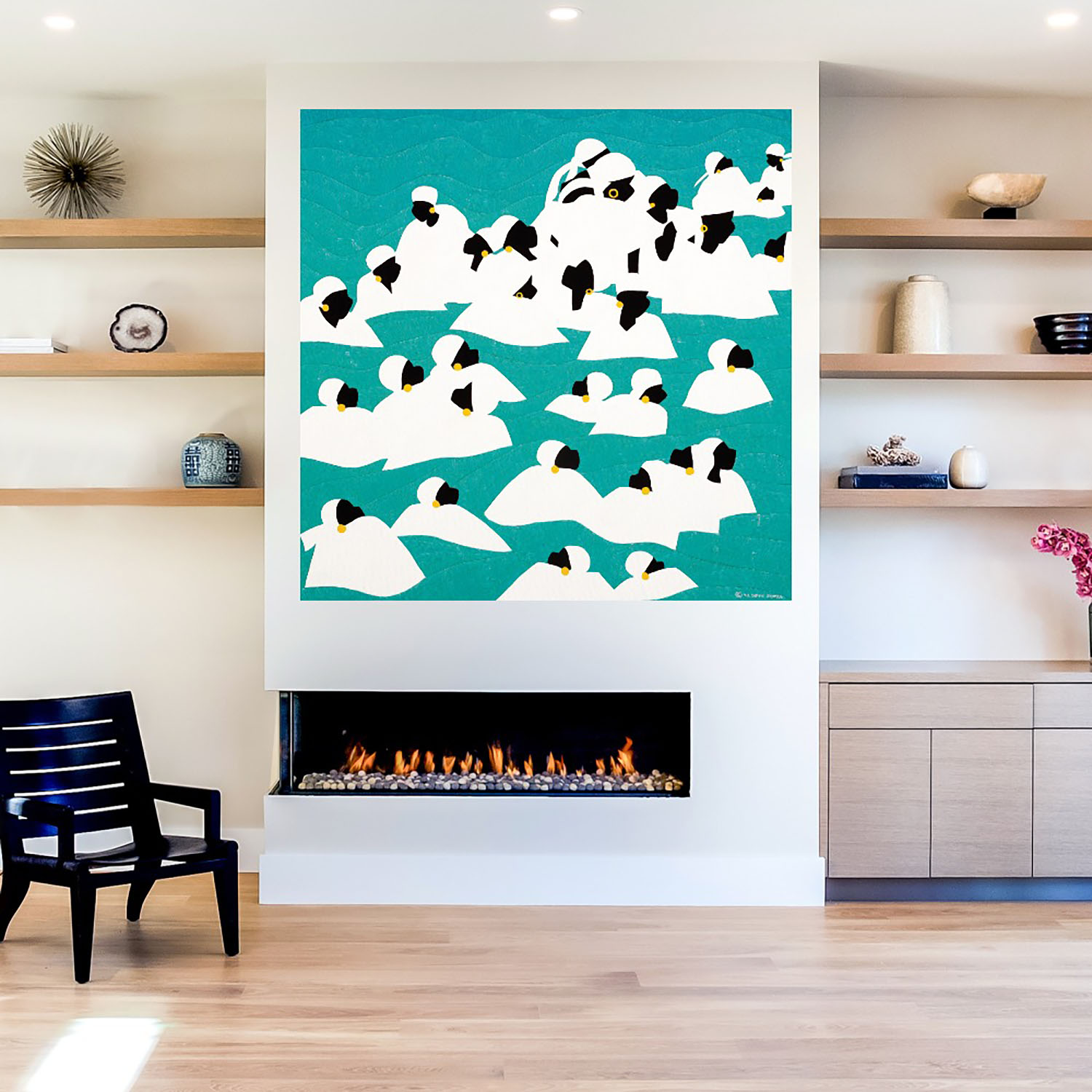 Foto 5 | Cuadro Decorativo Fine Art TJ 'Aguas Curativas Haití' de Synthia Saint James 94 x 94 cm