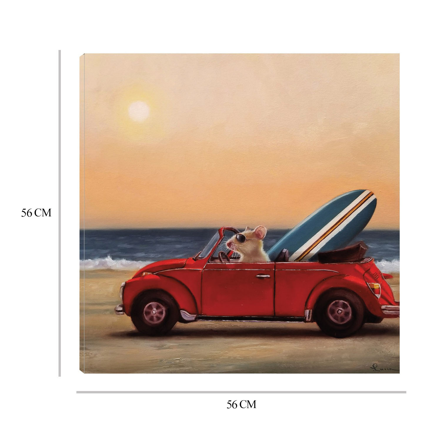 Foto 8 | Cuadro Decorativo Fine Art Tj 56 x 56 cm