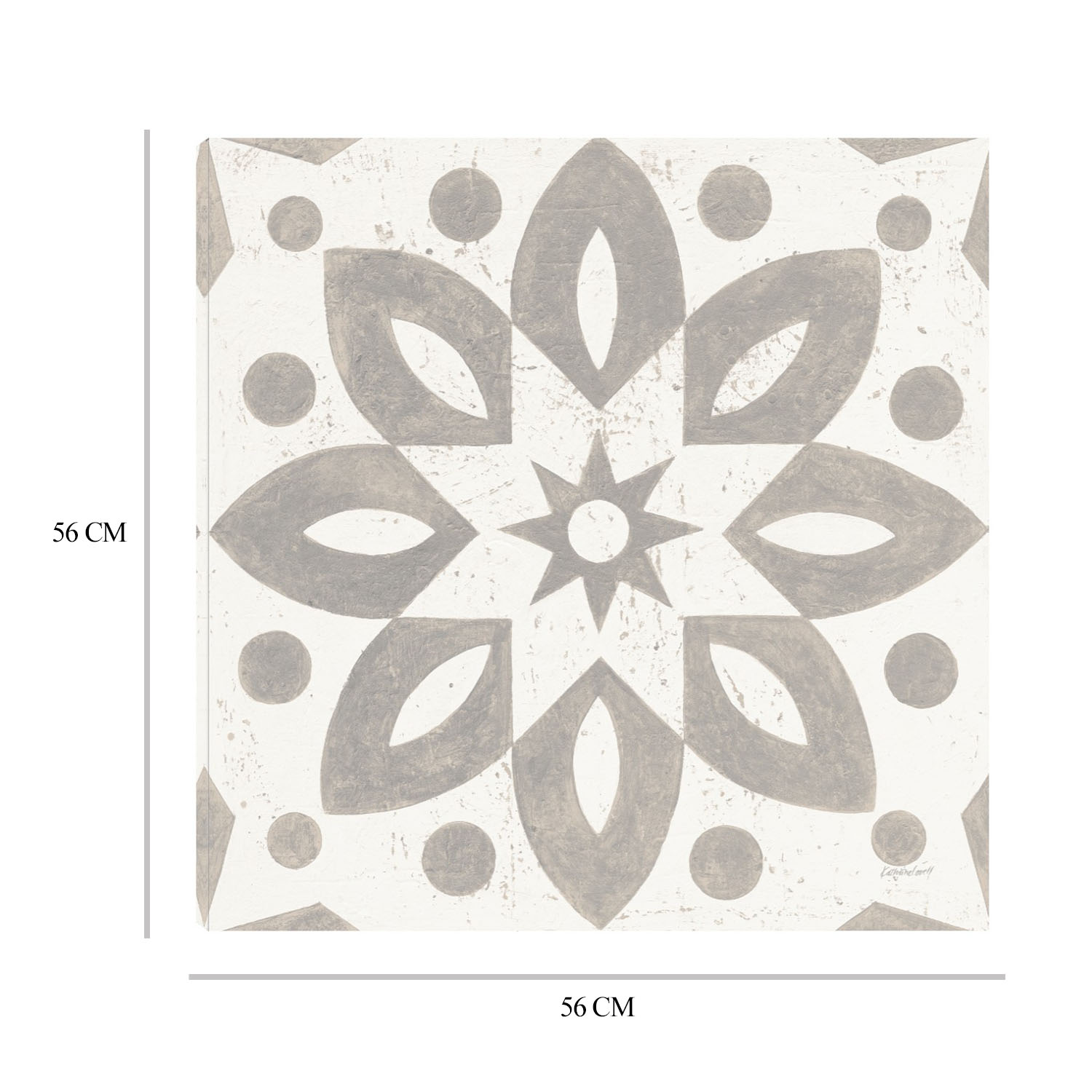 Foto 9 pulgar | Cuadro Decorativo - Azulejo de Caravana De Invierno I - Fine Art Tj - 56 X 56 cm