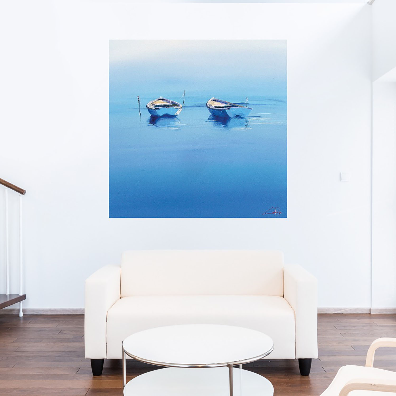 Foto 5 | Cuadro Decorativo Fine Art TJ 'Amigos de Granero II' de Moira Hershey 56 x 56 cm