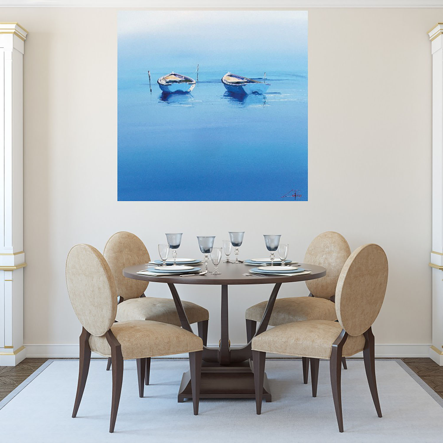 Foto 4 | Cuadro Decorativo Fine Art TJ 'Amarres Tardíos' de Craig Trewin Penny 82 x 82 cm