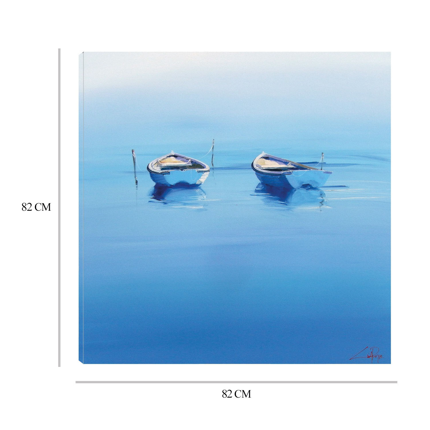 Foto 9 pulgar | Cuadro Decorativo Fine Art TJ 'Amarres Tardíos' de Craig Trewin Penny 82 x 82 cm
