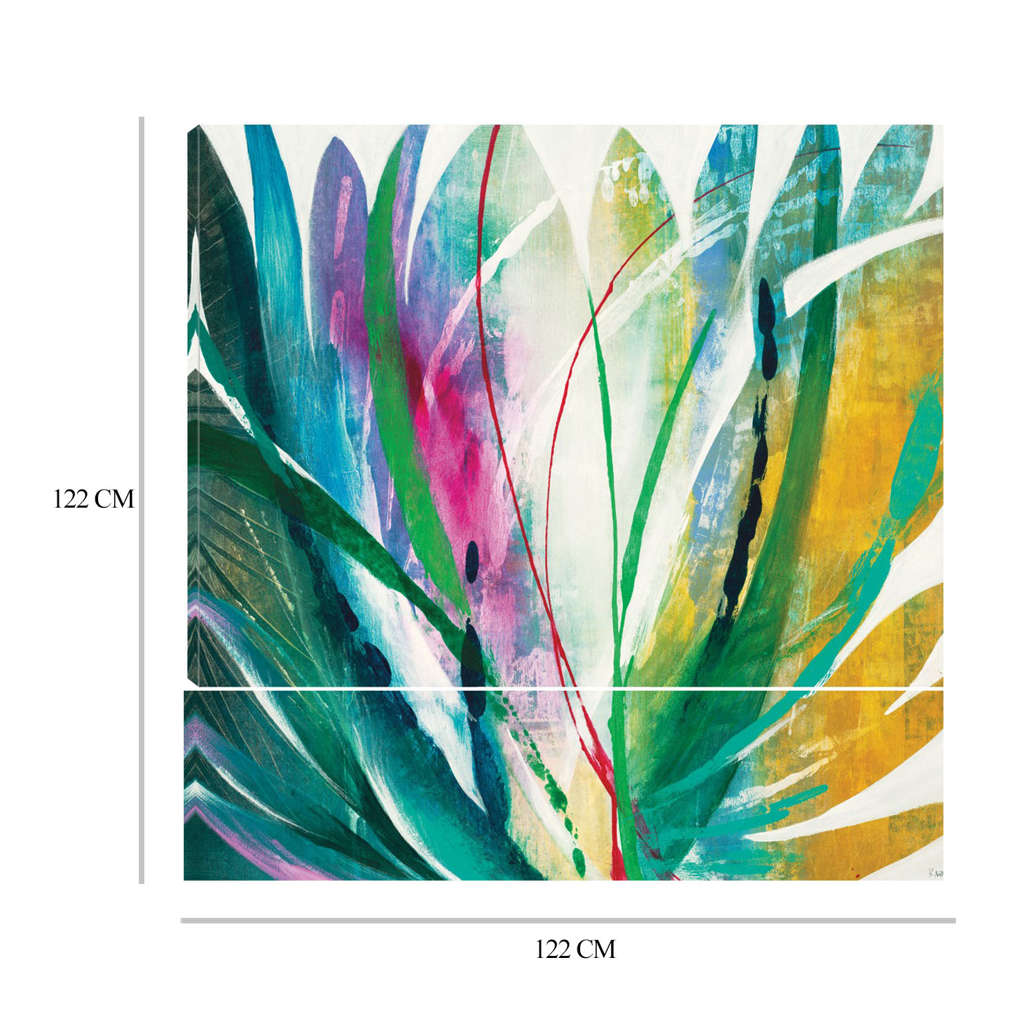 Foto 8 | Cuadro Decorativo Fine Art TJ 'Agave' de K. Nari 122 x 122 cm