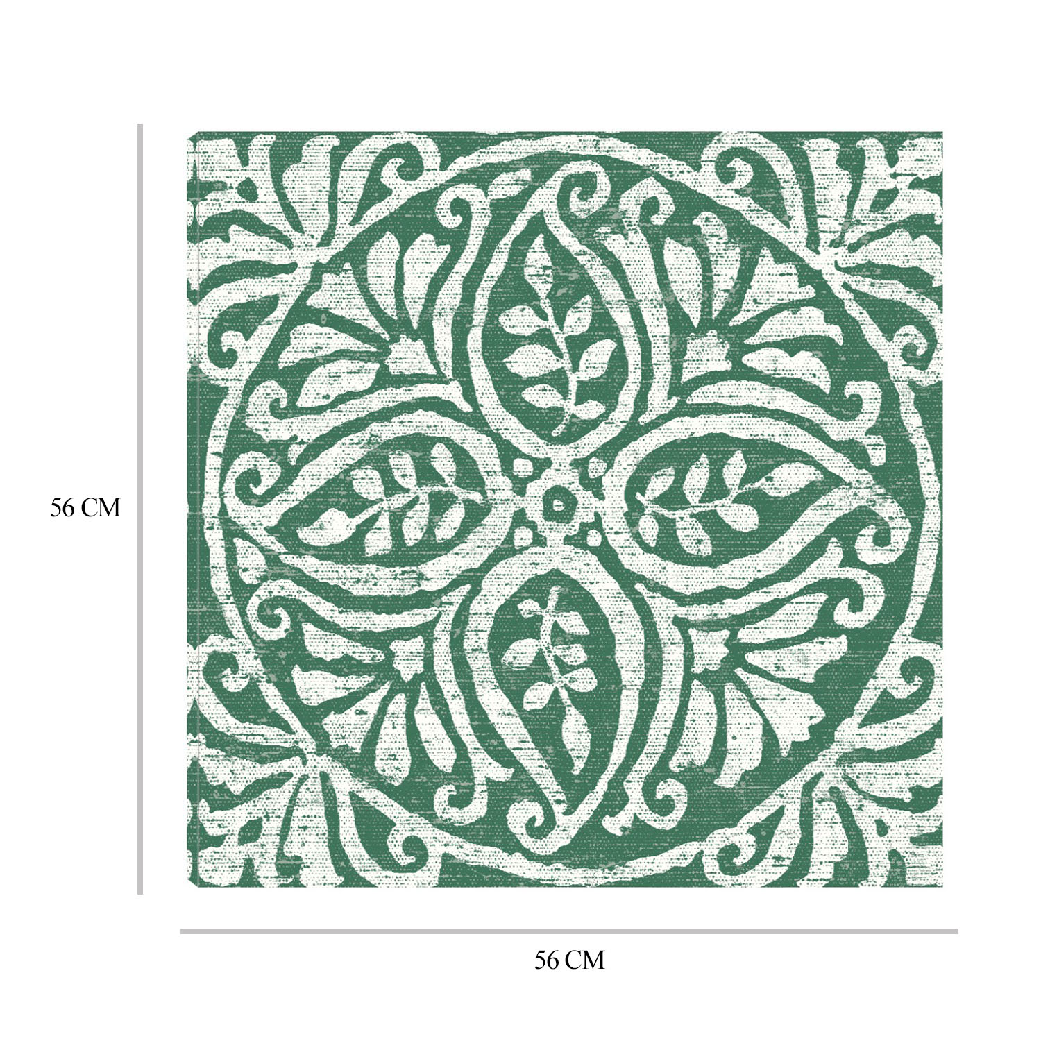 Foto 9 pulgar | Cuadro Decorativo - Azulejo Verde Oscuro Amadora Iv - Wild Apple Portfolio  - Arte Moderno - Impresión En Lienzo