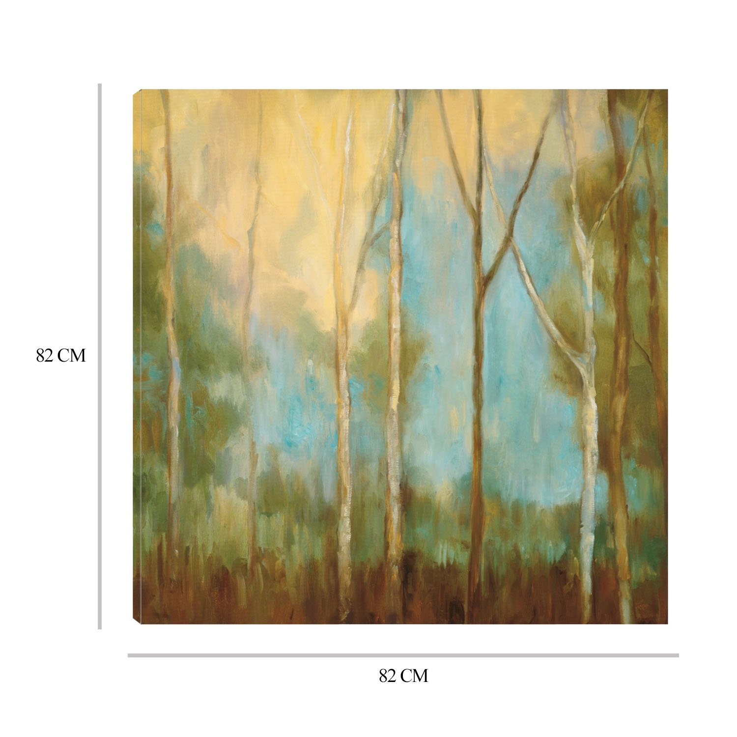 Foto 8 | Cuadro Decorativo Fine Art TJ 'Árboles Desnudos II' de Kristy Mitchell 82 x 82 cm