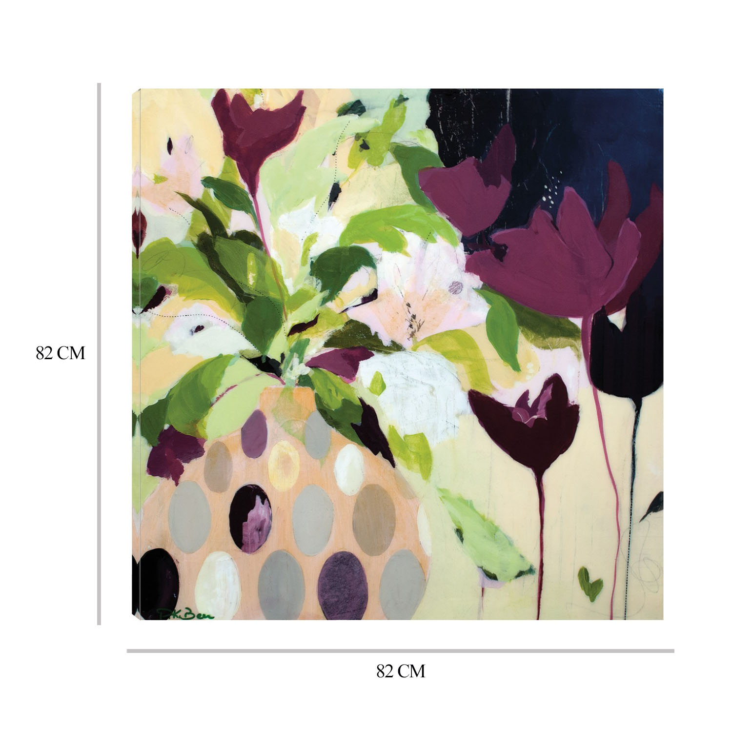 Foto 8 | Cuadro Decorativo Fine Art TJ 'Amelia' de Pamela K. Beer 82 x 82 cm