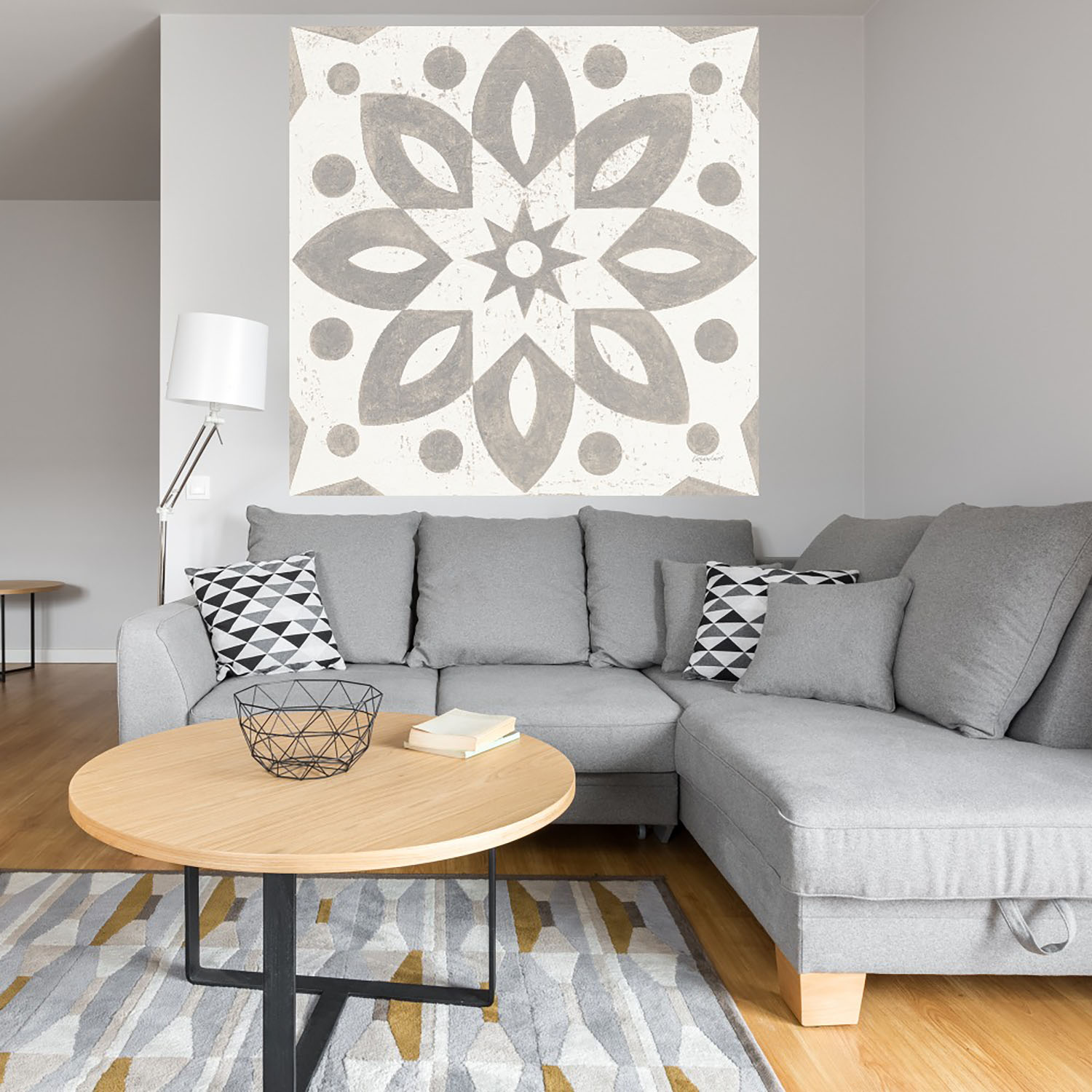 Foto 4 | Cuadro Decorativo - Azulejo De Caravana De Invierno I - Fine Art Tj - 82 X 82 cm
