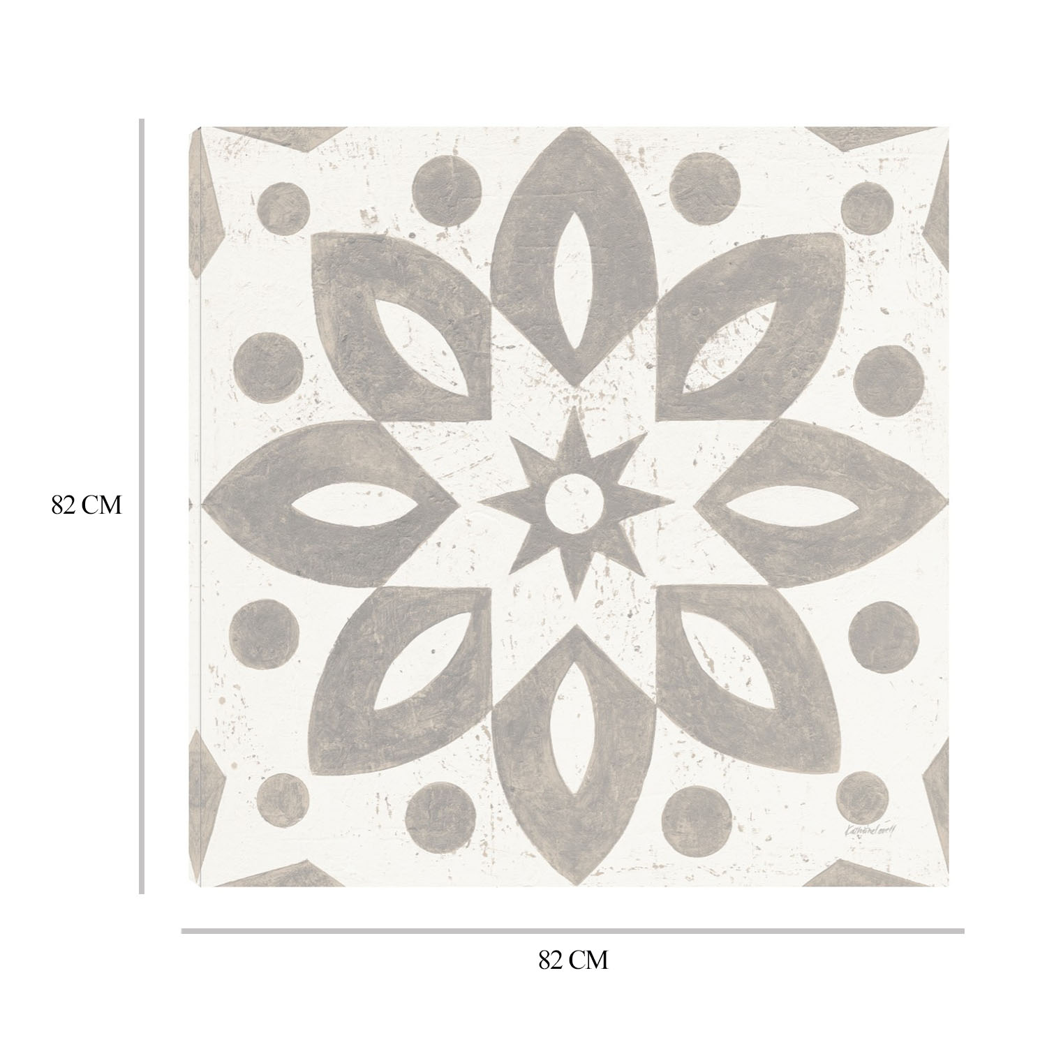 Foto 8 | Cuadro Decorativo - Azulejo De Caravana De Invierno I - Fine Art Tj - 82 X 82 cm