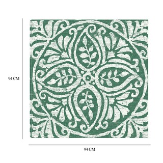 Foto 8 | Cuadro Decorativo - Azulejo Verde Oscuro Amadora Iv - Wild Apple Portfolio - Arte Moderno - Impresión En Lienzo