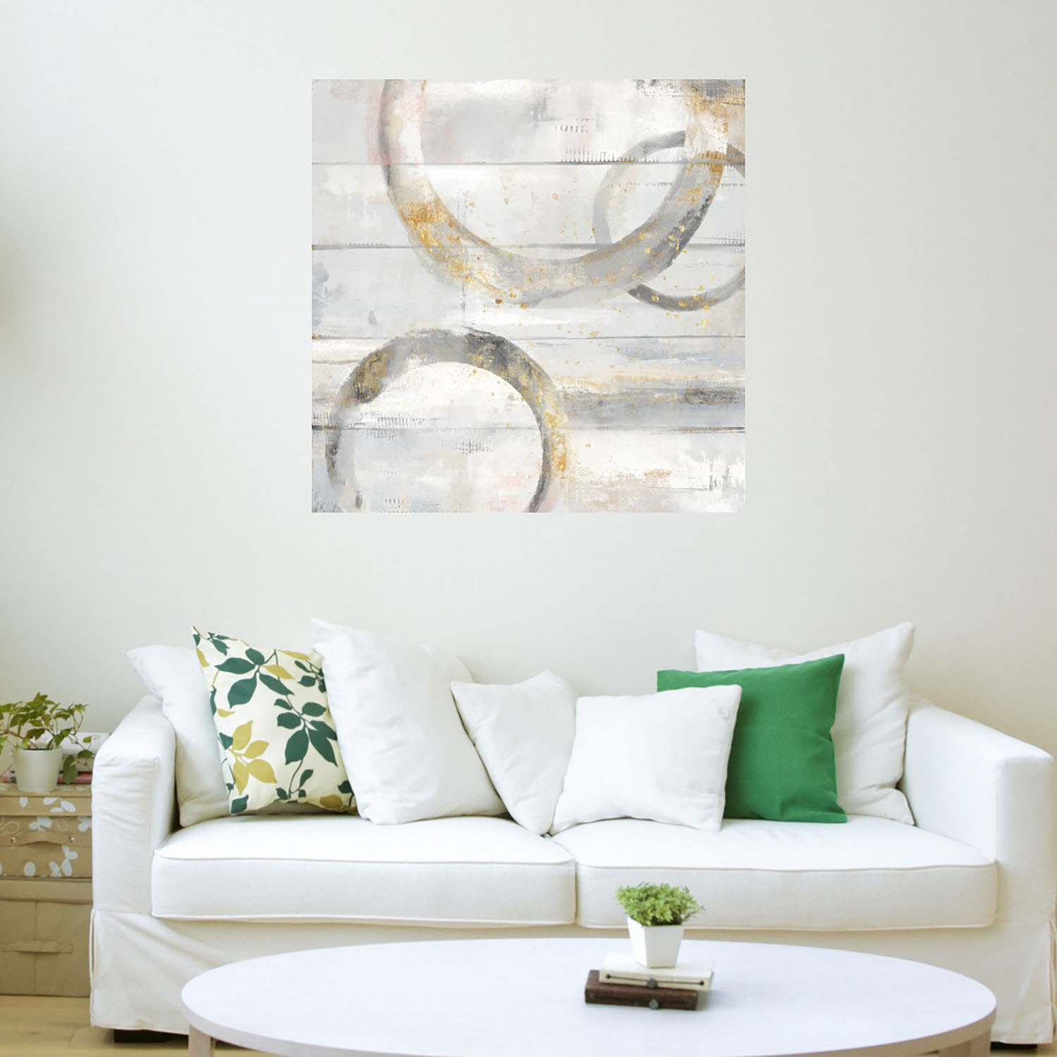 Foto 4 pulgar | Cuadro Decorativo - Anillos De Acero I - Fine Art Tj 56 X 56 cm
