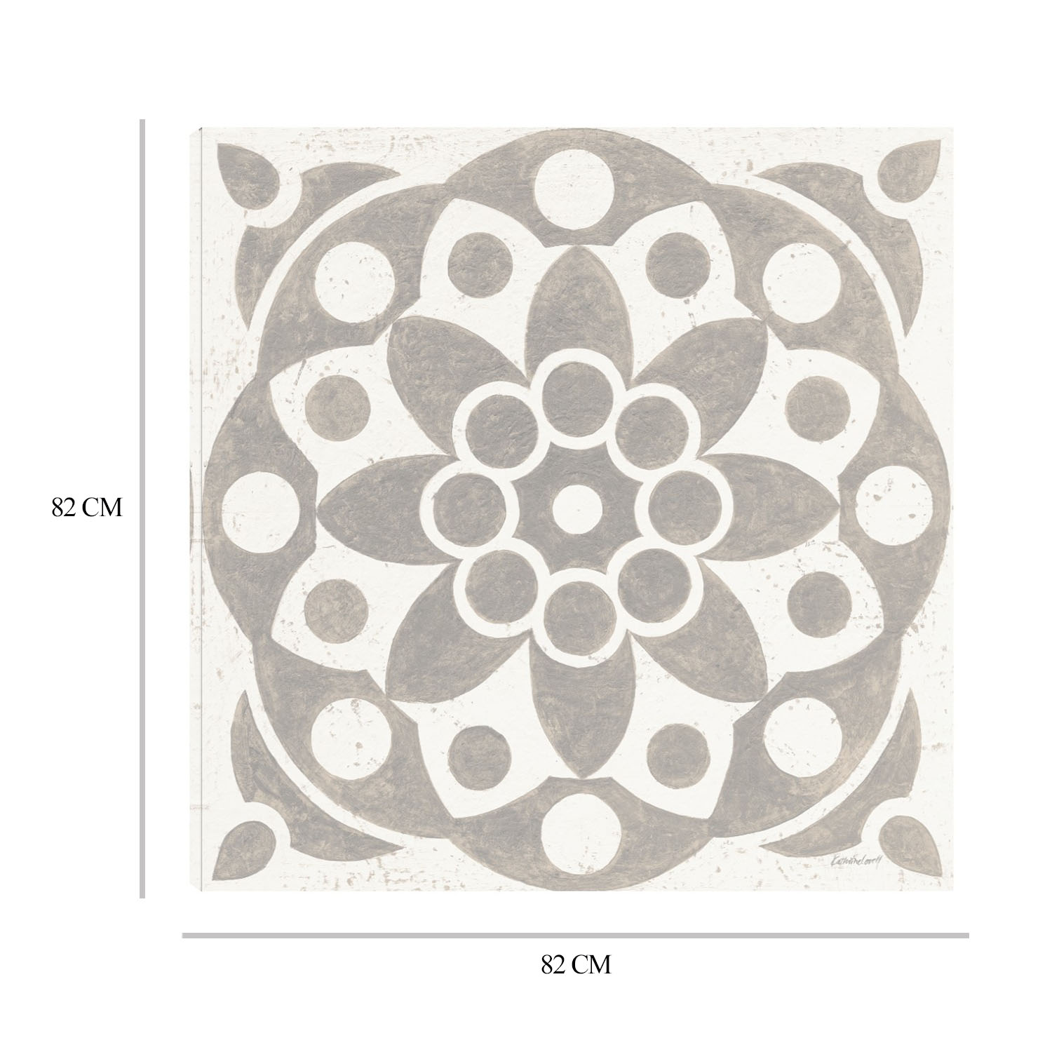Foto 8 | Cuadro Decorativo - Azulejo De Caravana De Invierno Ii - Fine Art Tj - 82 X 82 cm