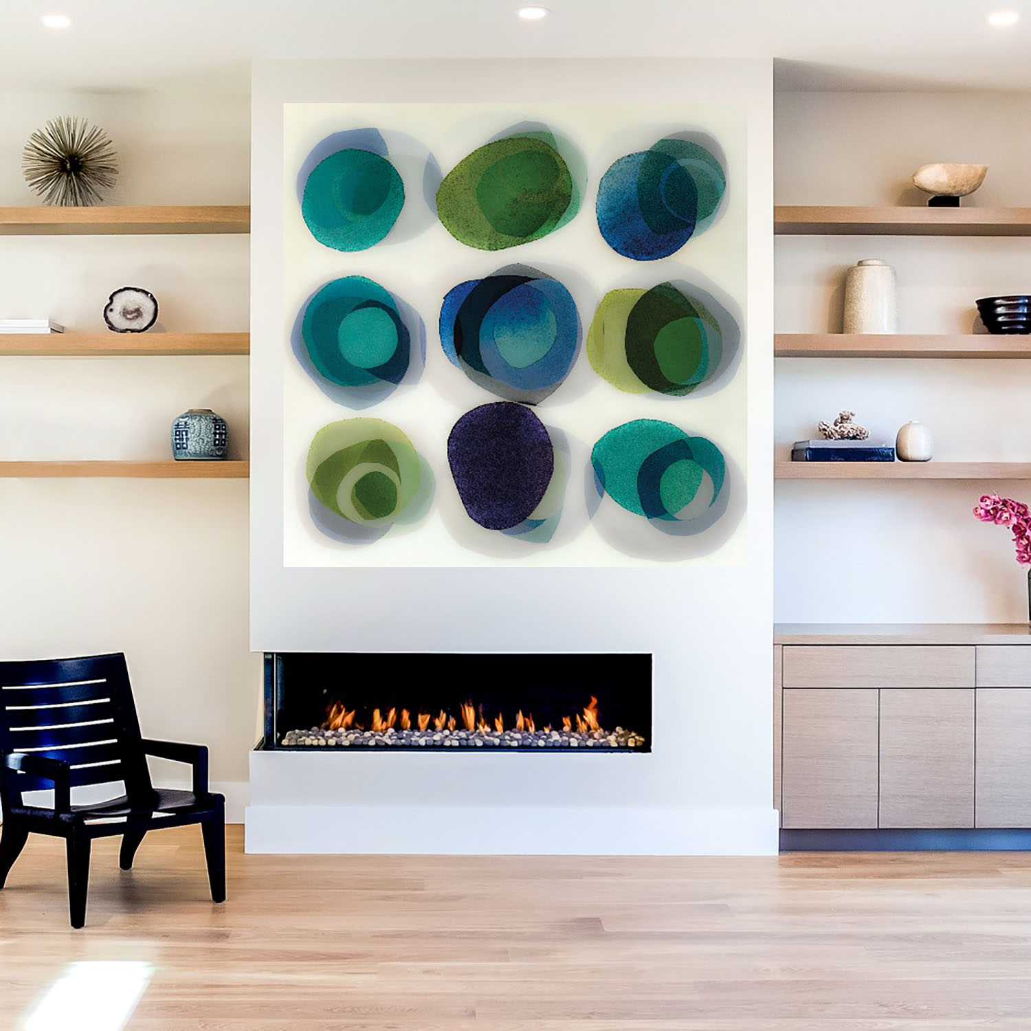 Foto 5 | Cuadro Decorativo - Andarríos En Playa Ii Ambar - Fine Art Tj 56 X 56 cm