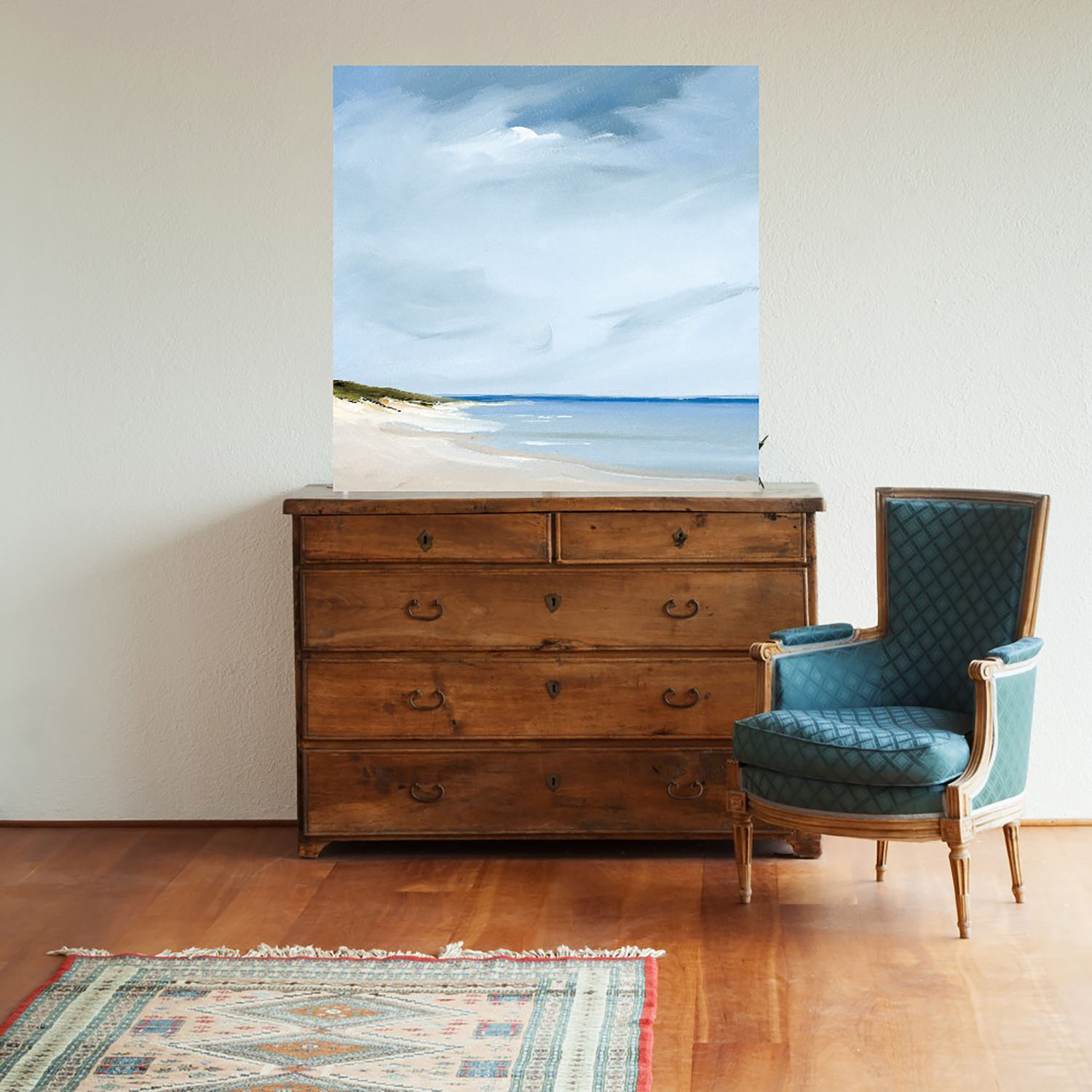 Foto 2 | Cuadro Decorativo Fine Art TJ 'Azul' de Rick Fleury 82 x 82 cm