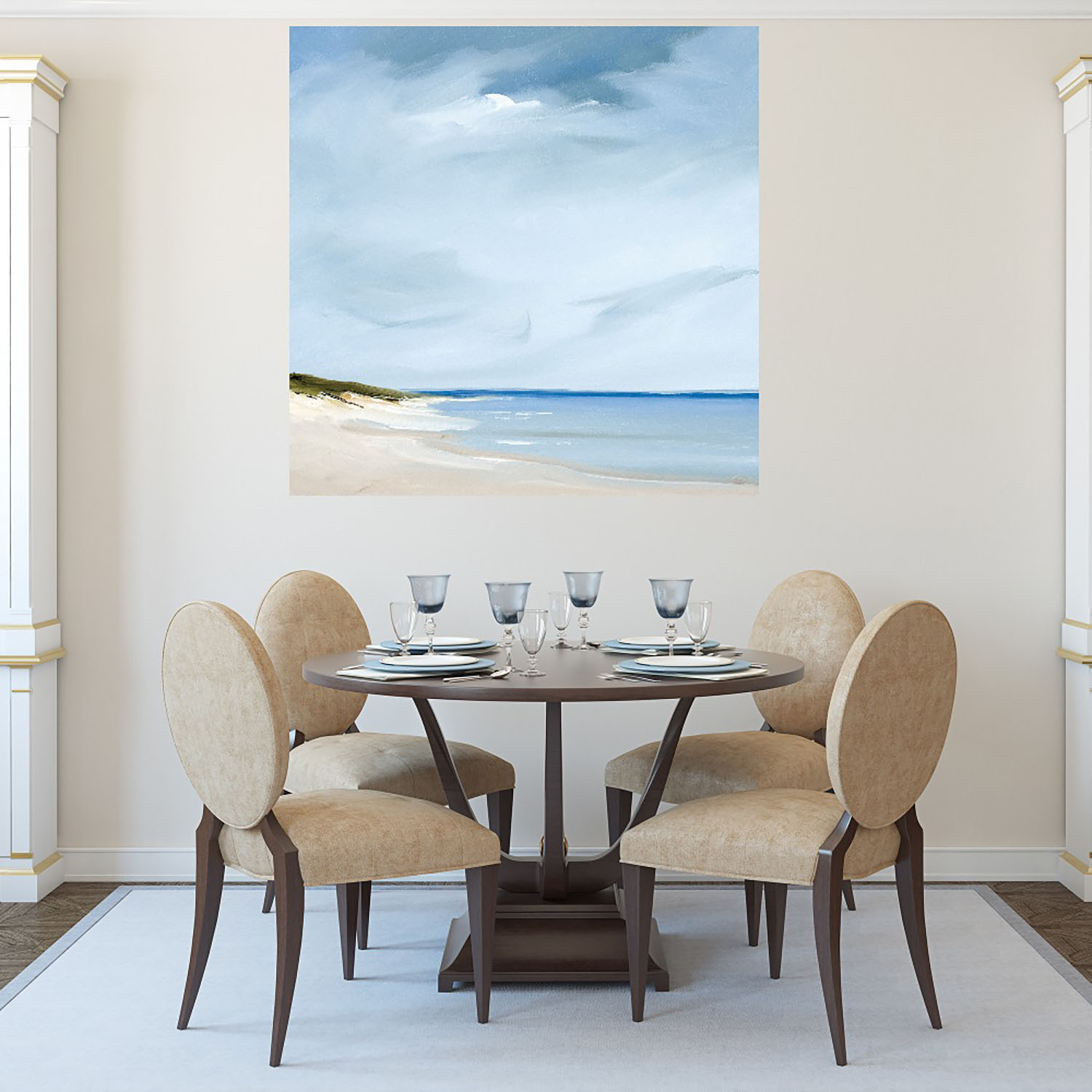 Foto 4 | Cuadro Decorativo Fine Art TJ 'Azul' de Rick Fleury 82 x 82 cm