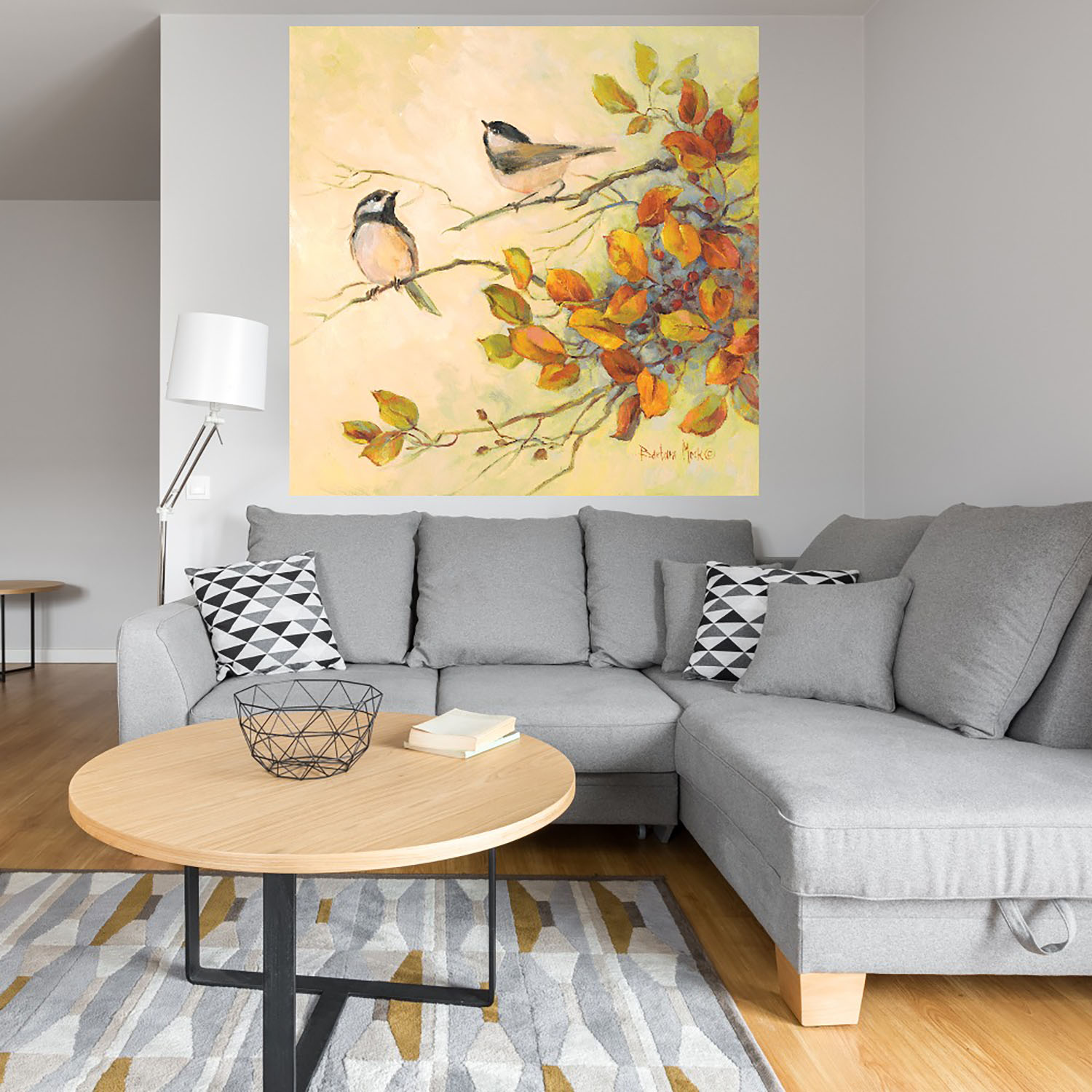 Foto 4 | Cuadro Decorativo Fine Art Tj Aves de Otoño I