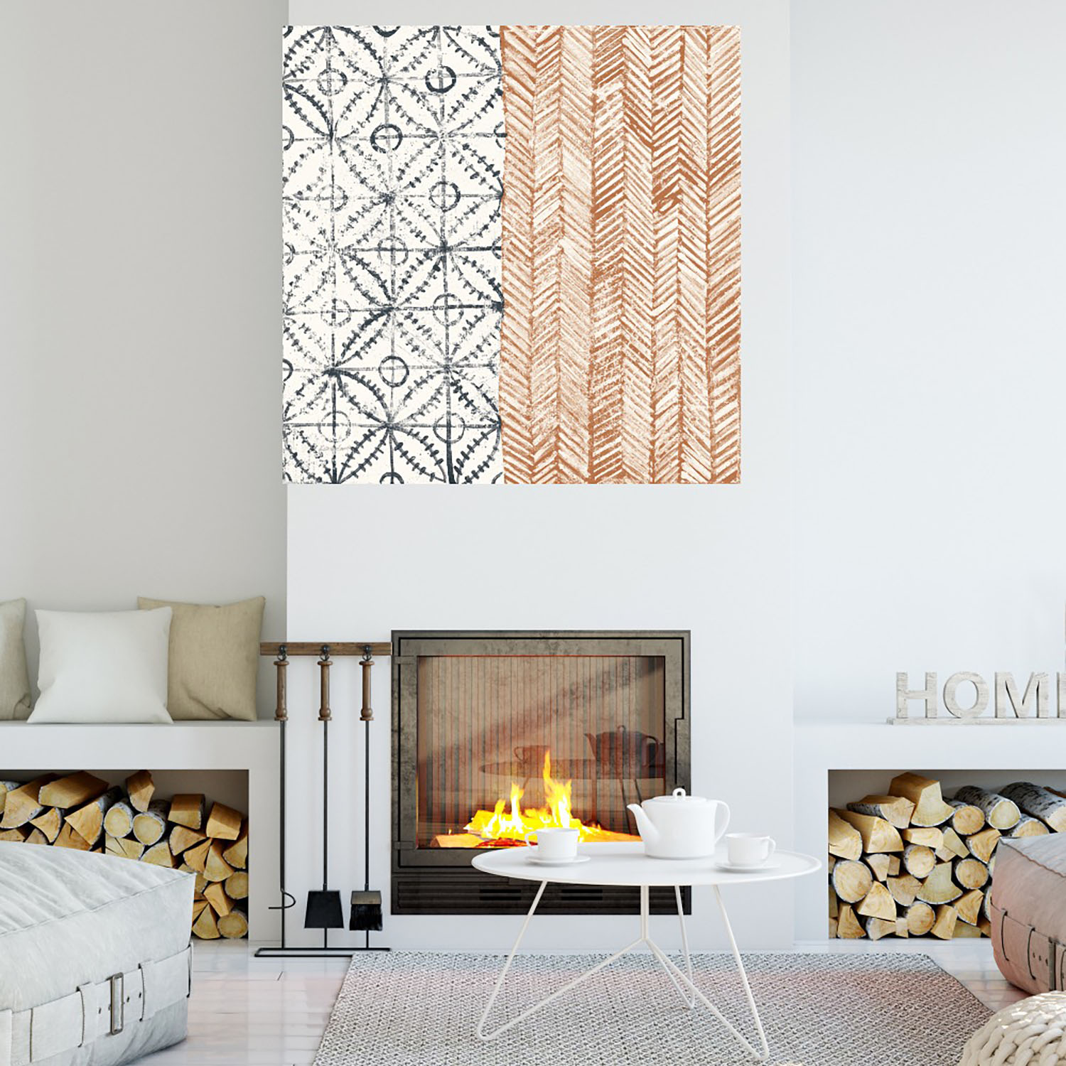 Foto 5 pulgar | Cuadro Decorativo - Azulejo Maki Vii - Fine Art Tj 56 X 56 cm