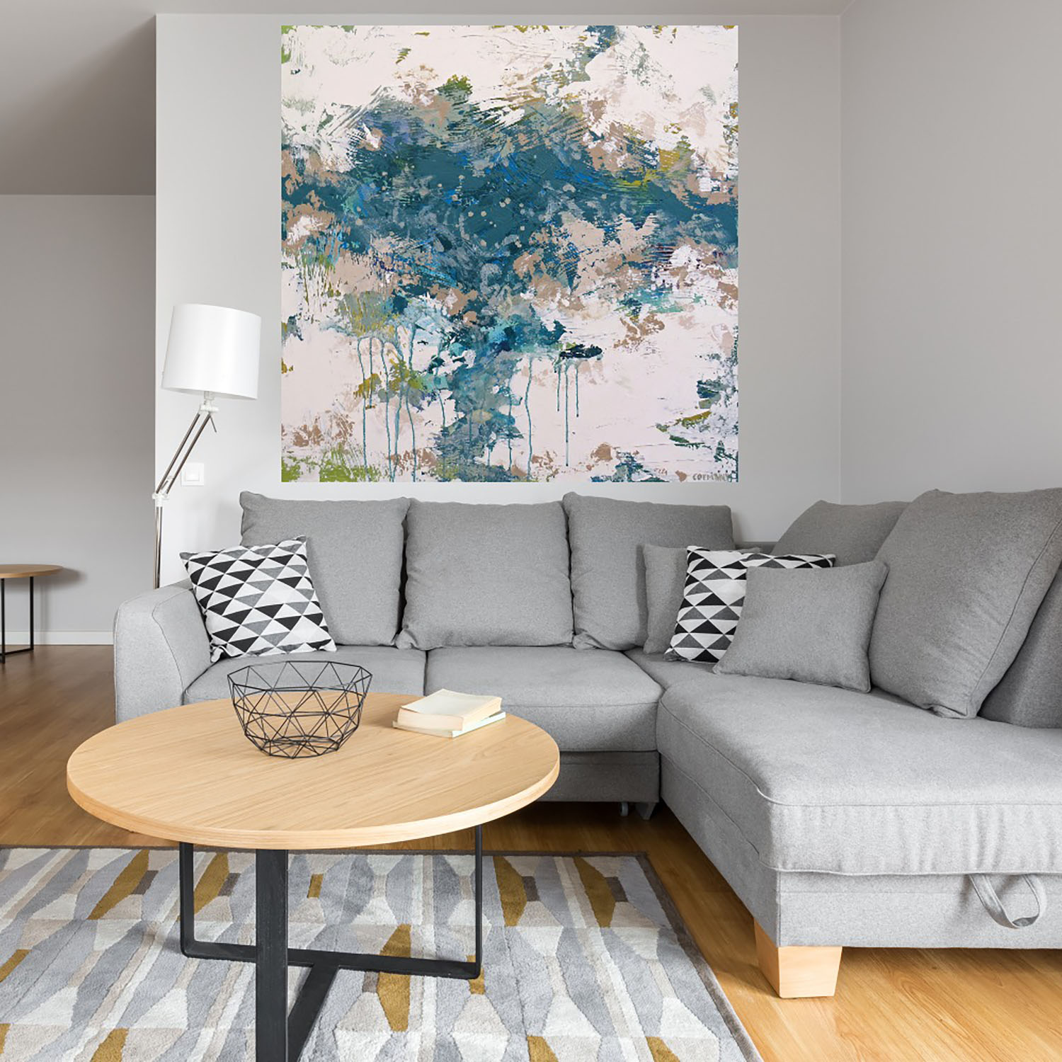 Foto 4 | Cuadro Decorativo Fine Art TJ 'Apisonamiento' de Claire Cormany 94 x 94 cm