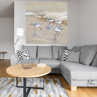 Foto 4 | Cuadro Decorativo - Andarríos En Playa I Ambar - Studio Arts - Arte Animales - Impresión En Lienzo - Fine Art Tj