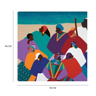 Foto 8 | Cuadro Decorativo - Anillo Grita Islas Gullah - Synthia Saint James - Fine Art Tj 94 x 94 cm