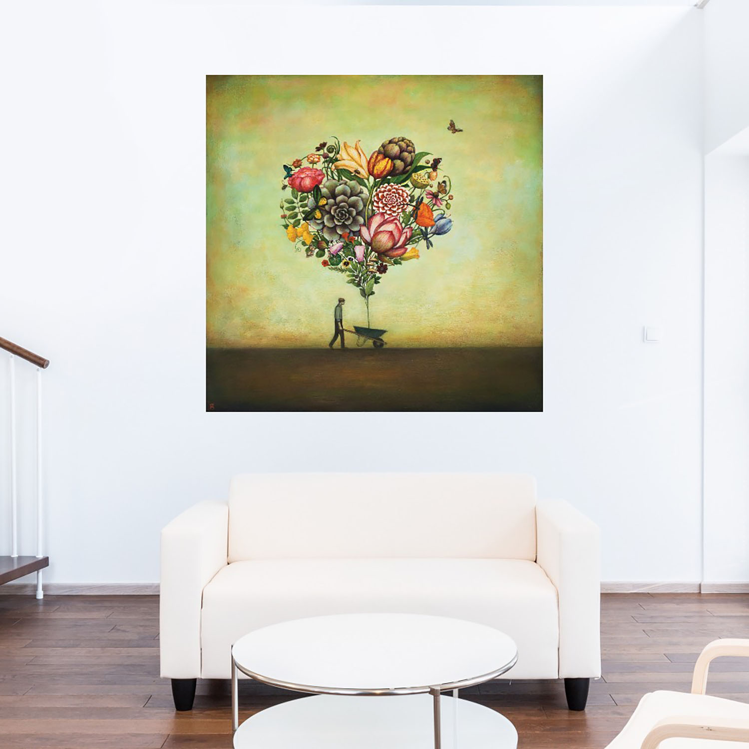 Foto 6 pulgar | Cuadro Decorativo Fine Art TJ 'Amor Dorado' de Nikki Chu 94 x 94 cm
