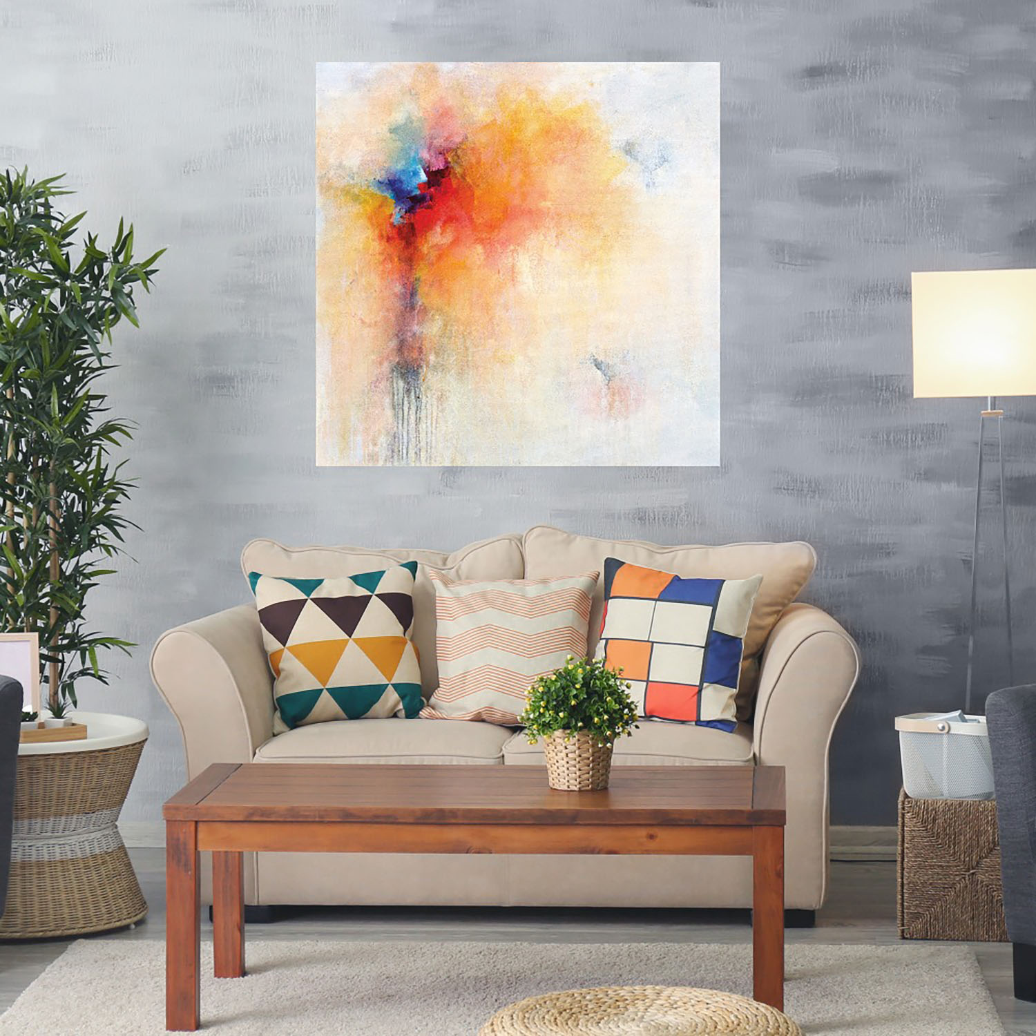 Foto 2 | Cuadro Decorativo Fine Art TJ 'Audaz y Atrevido' de Karen Hale 56 x 56 cm