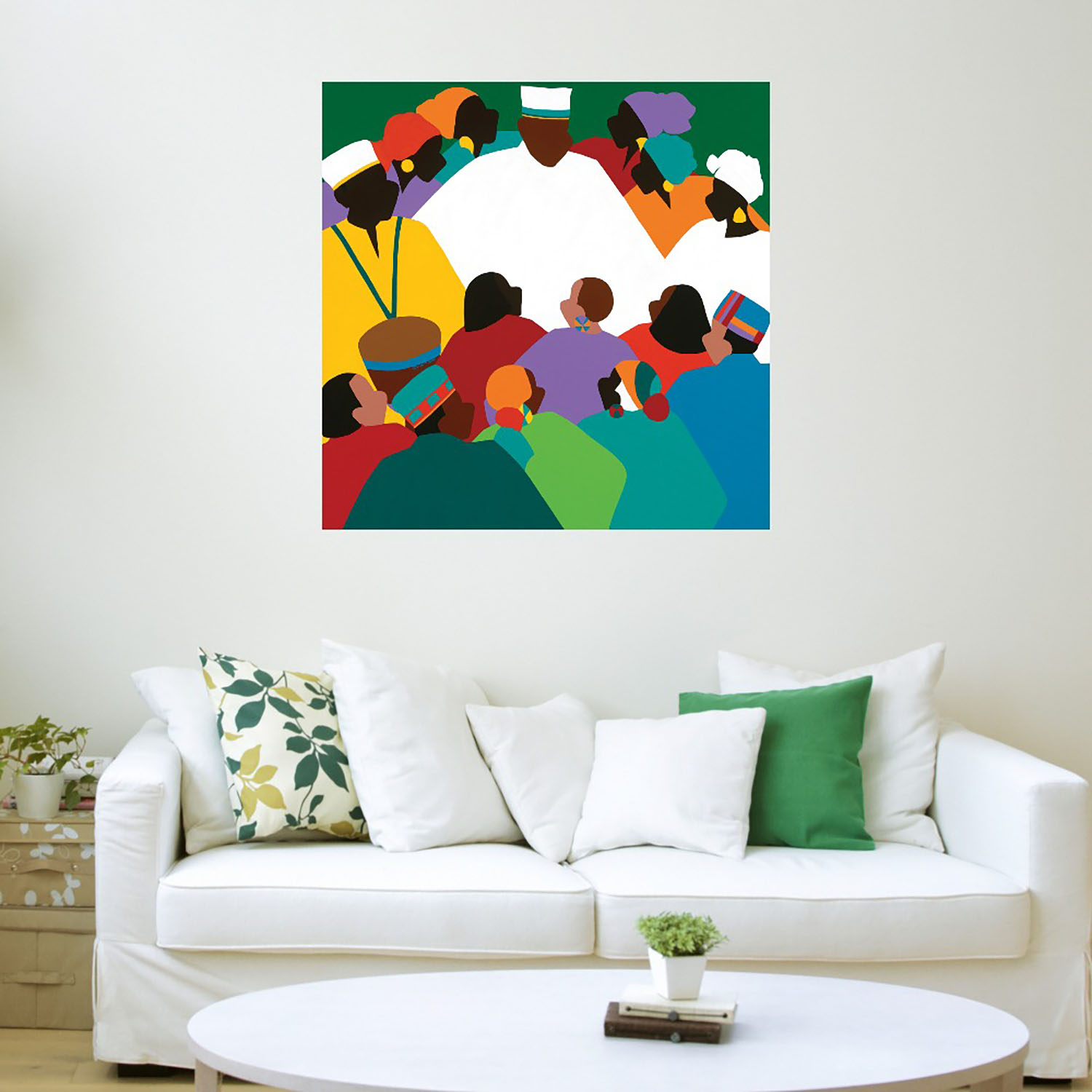 Foto 4 pulgar | Cuadro Decorativo - Año de Regreso A África - Fine Art Tj - 94 X 94 cm