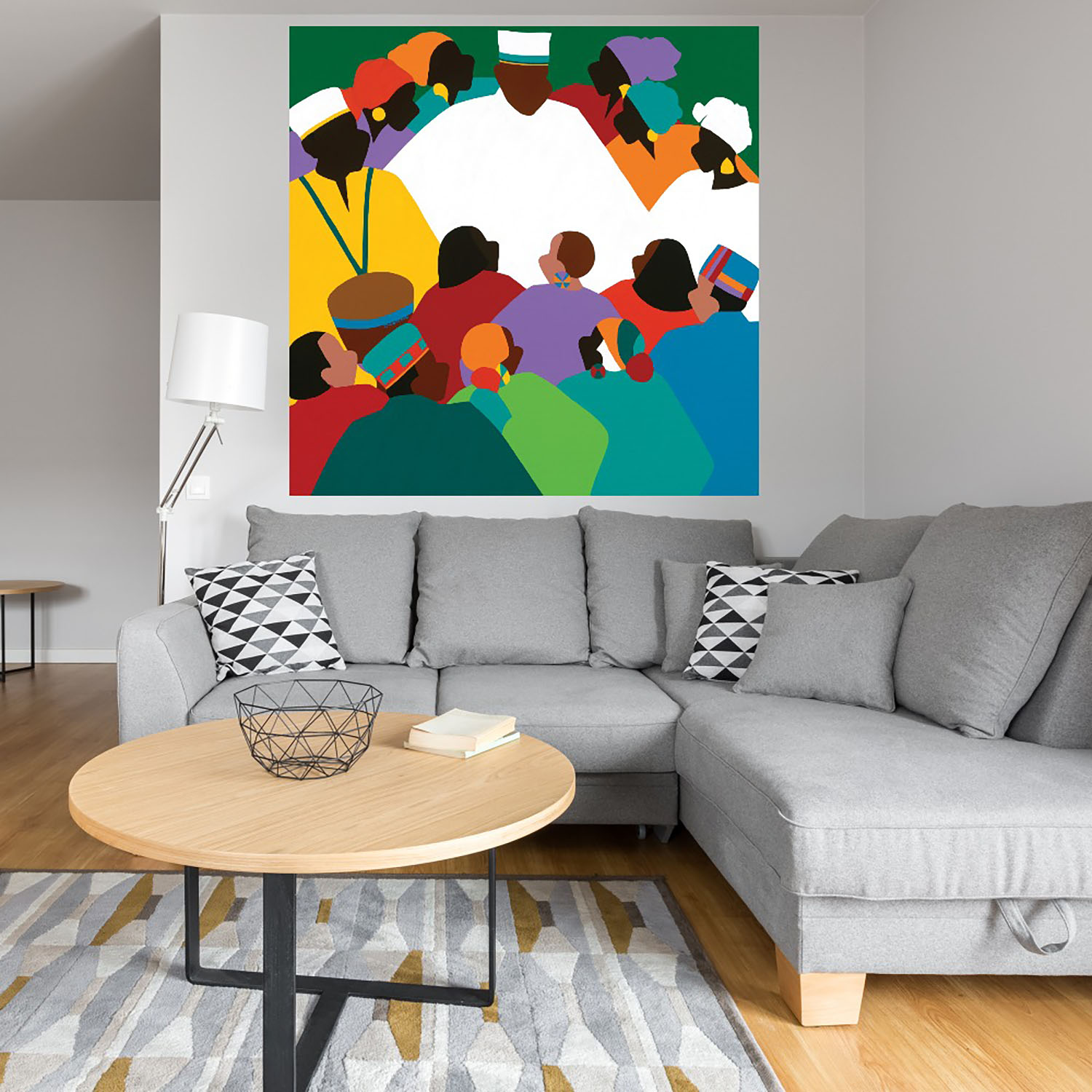Foto 5 pulgar | Cuadro Decorativo - Año de Regreso A África - Fine Art Tj - 94 X 94 cm