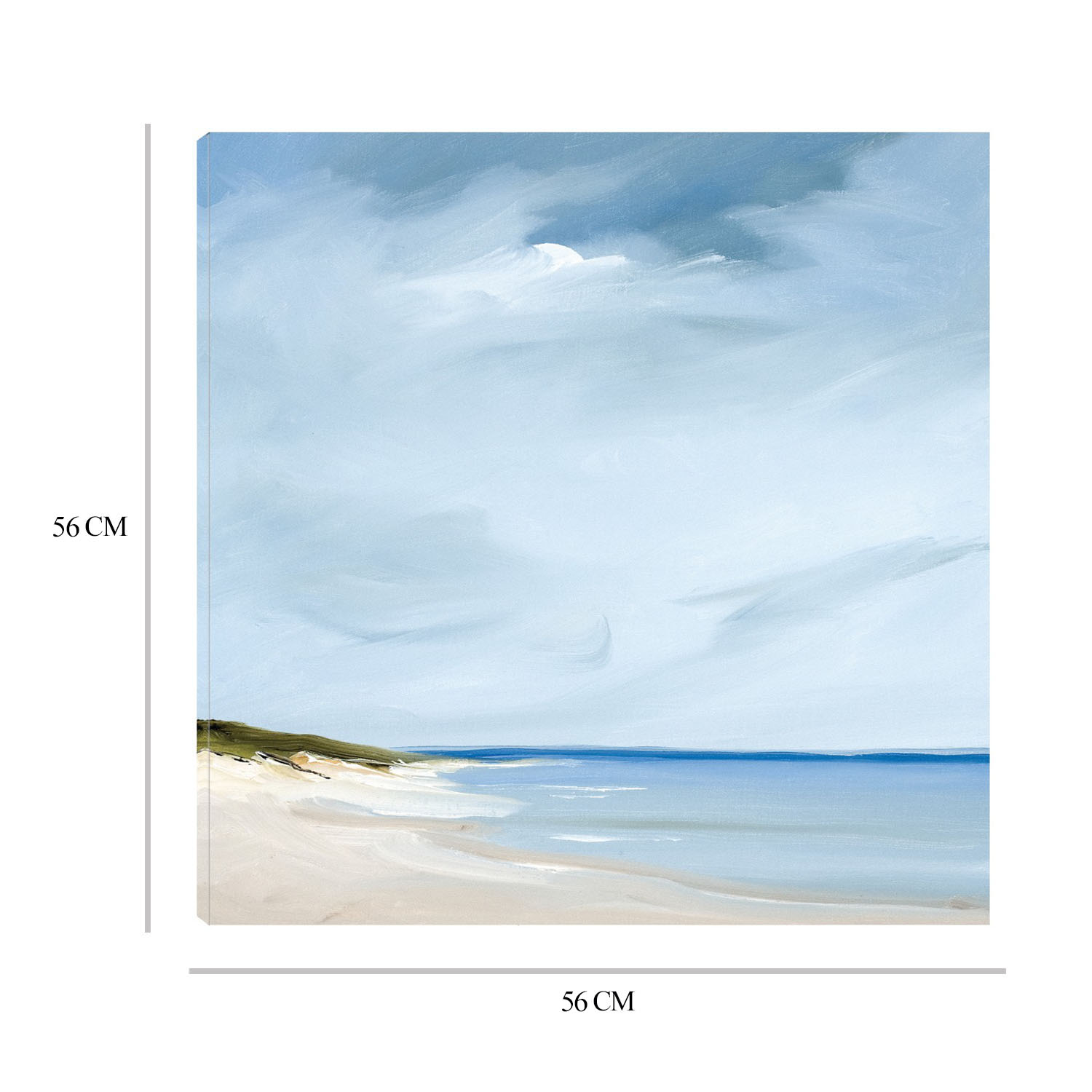 Foto 9 pulgar | Cuadro Decorativo Fine Art TJ 'Azul' de Rick Fleury 56 x 56 cm