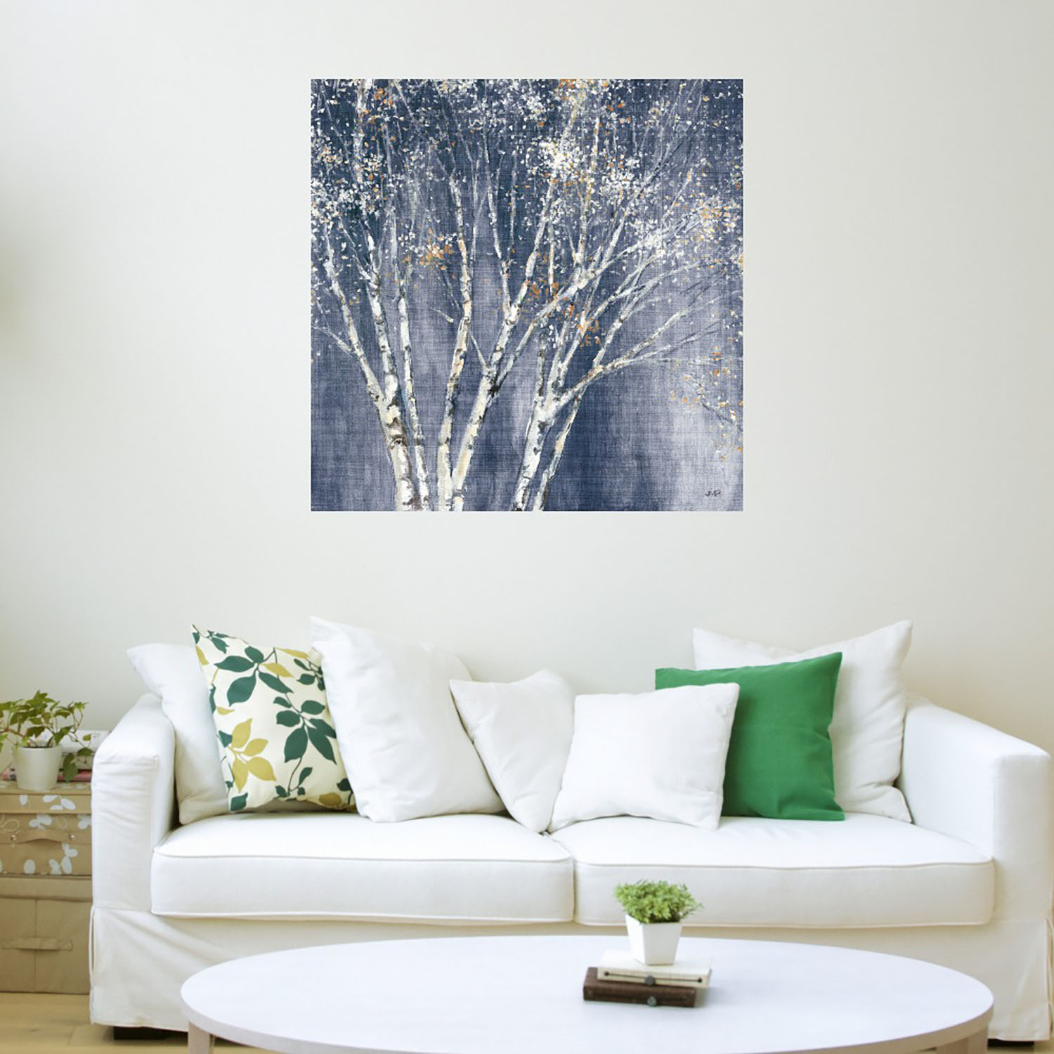 Foto 4 pulgar | Cuadro Decorativo - Abedul Azul Marino - Julia Purinton  - Arte Moderno - Impresión En Lienzo - Fine Art Tj