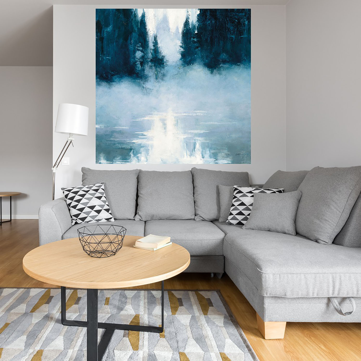 Foto 5 pulgar | Cuadro Decorativo Fine Art TJ 'Aguas Fronterizas' de Julia Purinton 94 x 94 cm