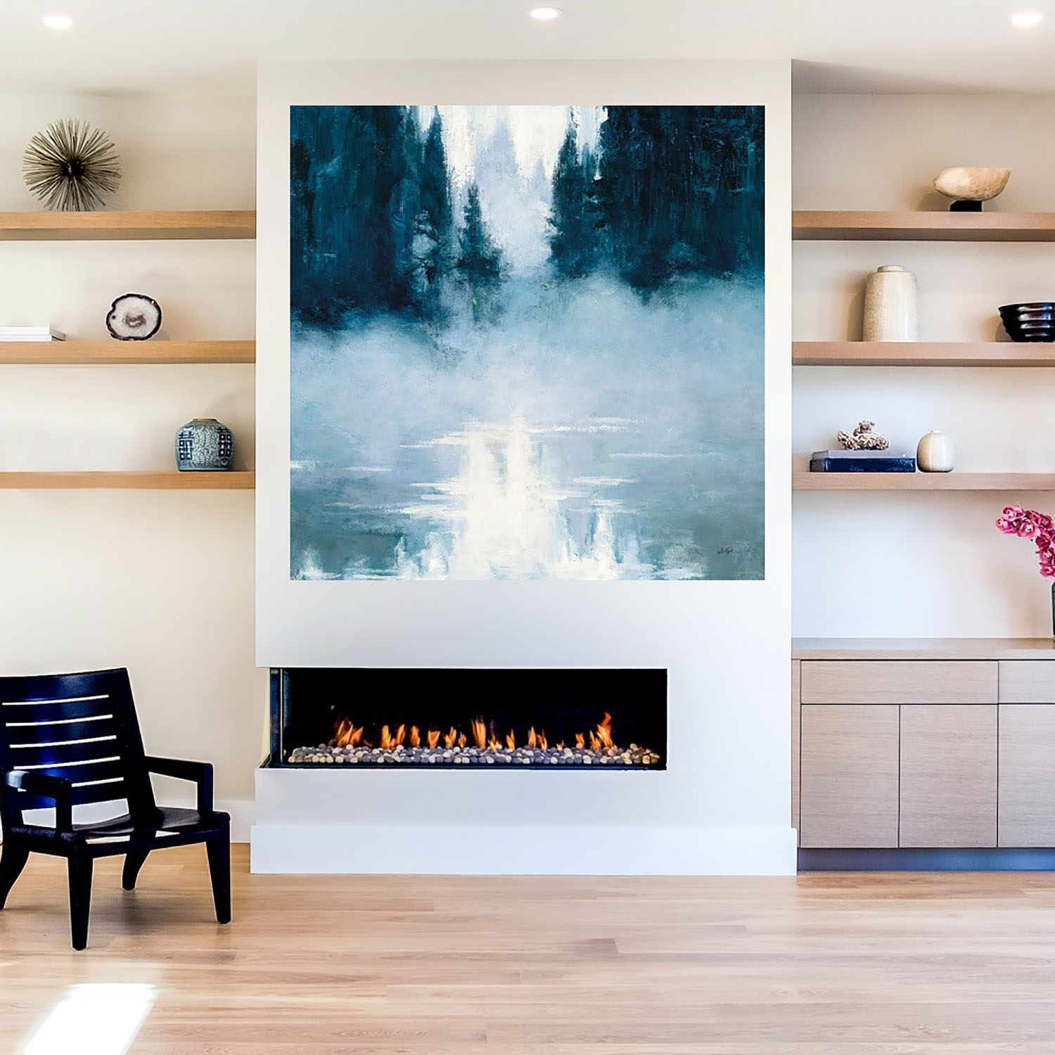 Foto 5 | Cuadro Decorativo Fine Art TJ 'Aguas Fronterizas' de Julia Purinton 94 x 94 cm