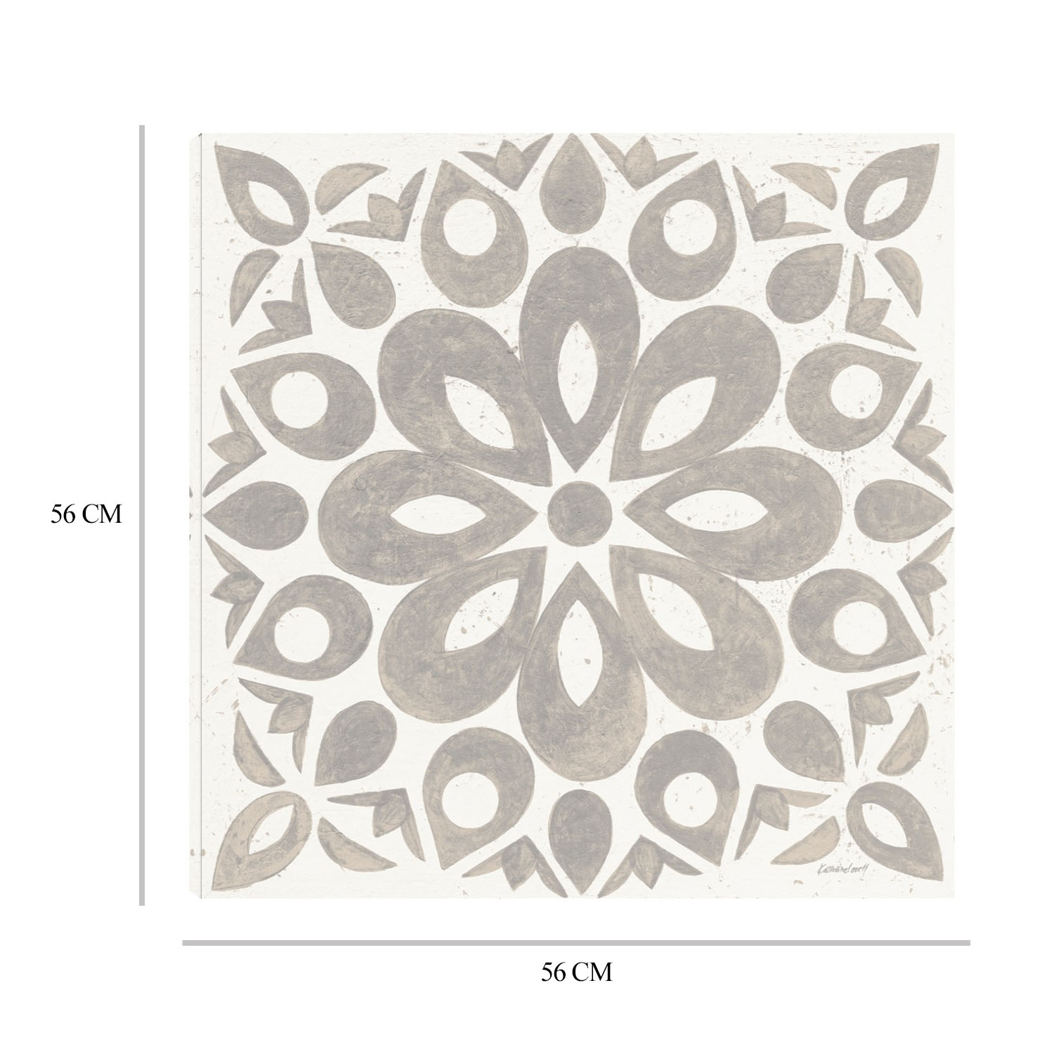Foto 9 pulgar | Cuadro Decorativo - Azulejo De Caravana De Invierno Iii - Fine Art Tj 56 x 56 cm