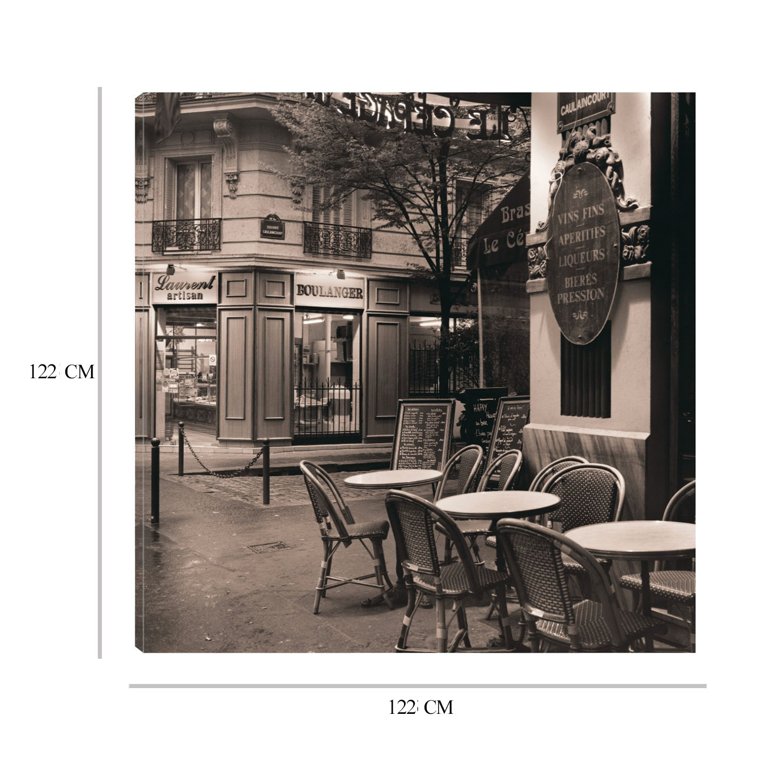 Foto 7 pulgar | Cuadro Decorativo - Café Montmartre - Fine Art Tj - Alan Blaustein  - Arte Moderno - Impresión En Lienzo