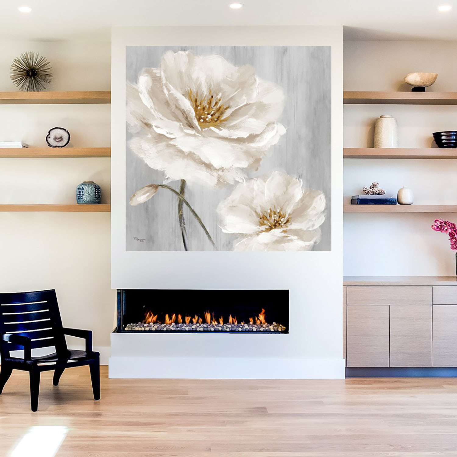 Foto 5 | Cuadro Decorativo Fine Art TJ 'Blancos de Jardín I' de Heather Hayes 82 x 82 cm