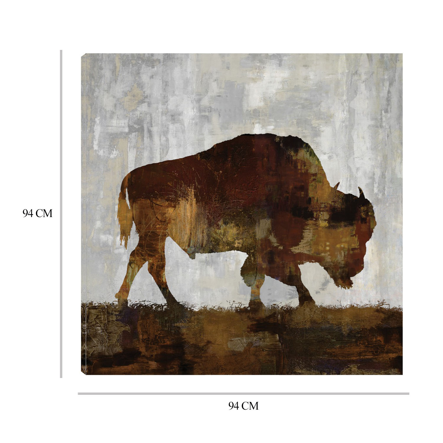 Foto 7 pulgar | Cuadro Decorativo - Bisonte - Fine Art Tj - Carl Colburn  - Arte Moderno - Impresión En Lienzo