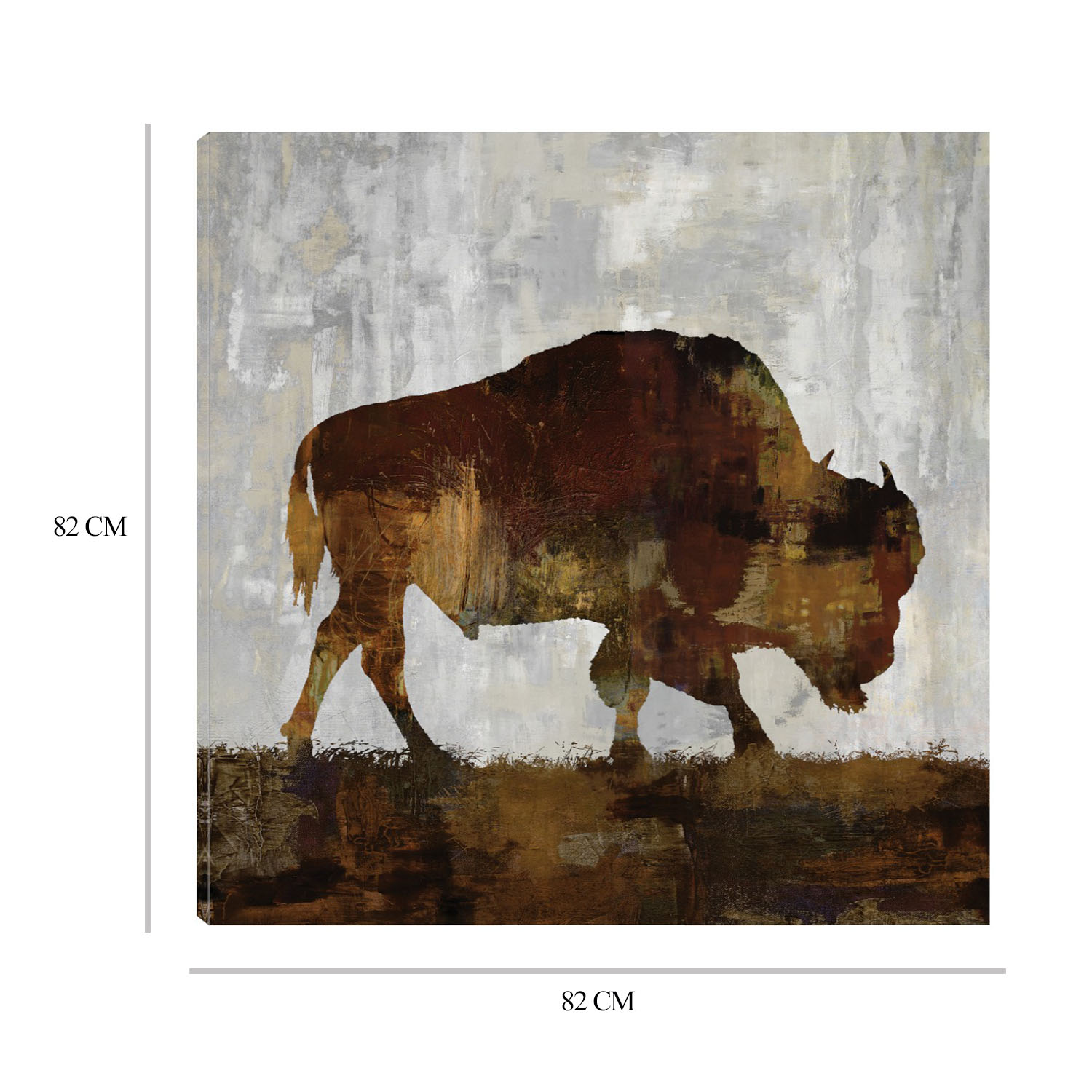 Foto 7 pulgar | Cuadro Decorativo - Bisonte - Fine Art Tj - Carl Colburn  - Arte Moderno - Impresión En Lienzo