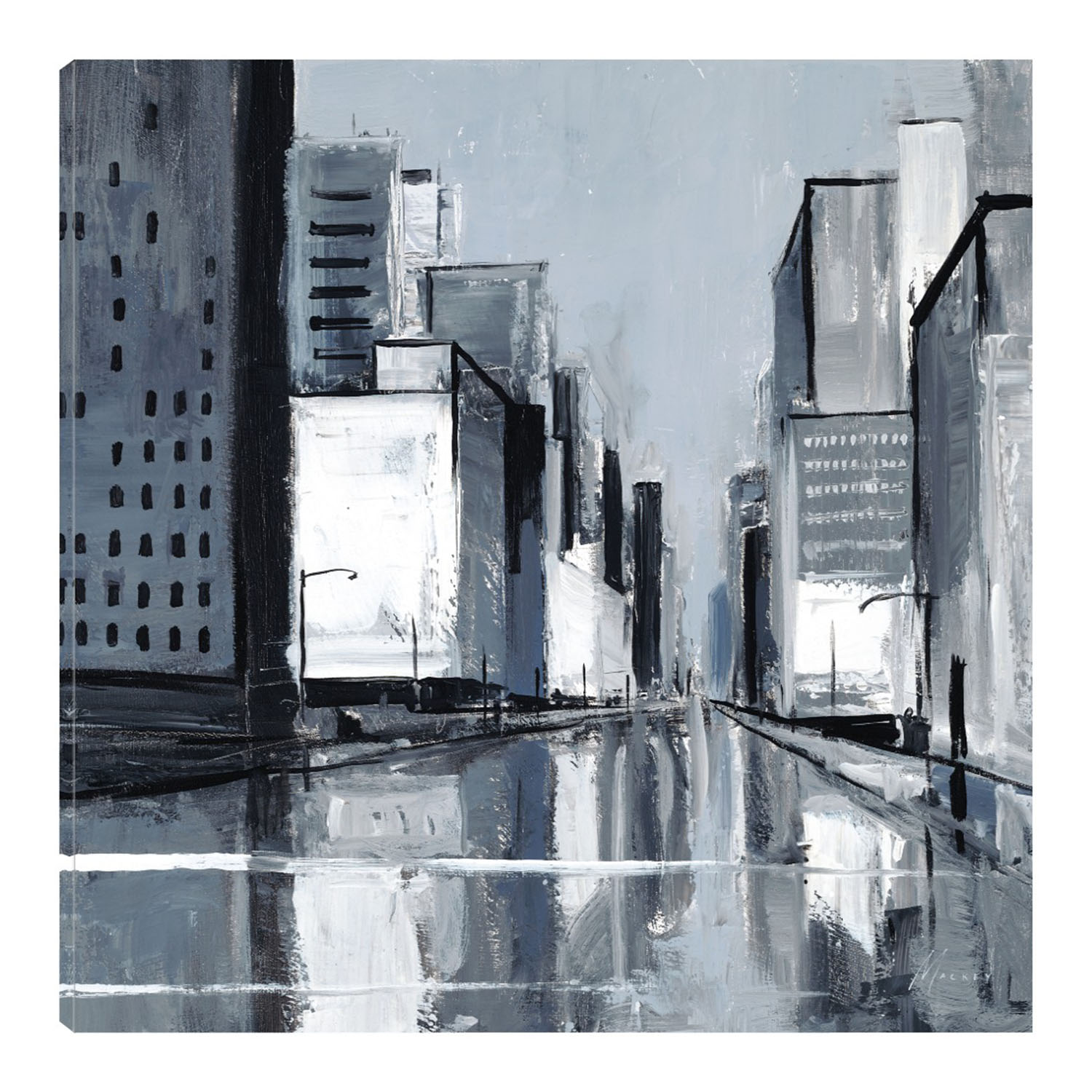 Cuadro Decorativo - Calle De La Ciudad - Fine Art Tj - Shawn Mackey  - Arte Moderno - Impresión En Lienzo