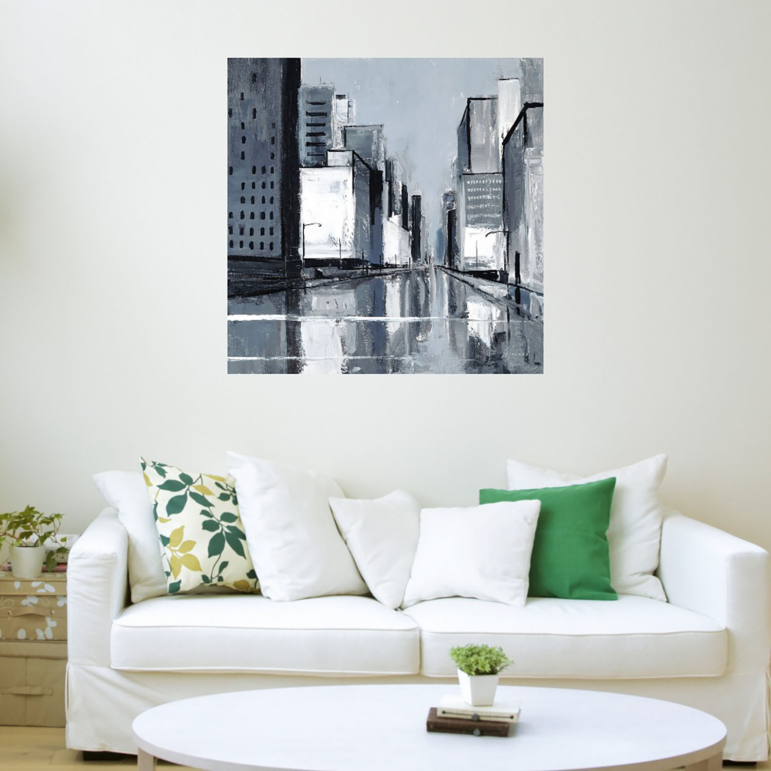 Foto 4 pulgar | Cuadro Decorativo - Calle De La Ciudad - Fine Art Tj - Shawn Mackey  - Arte Moderno - Impresión En Lienzo
